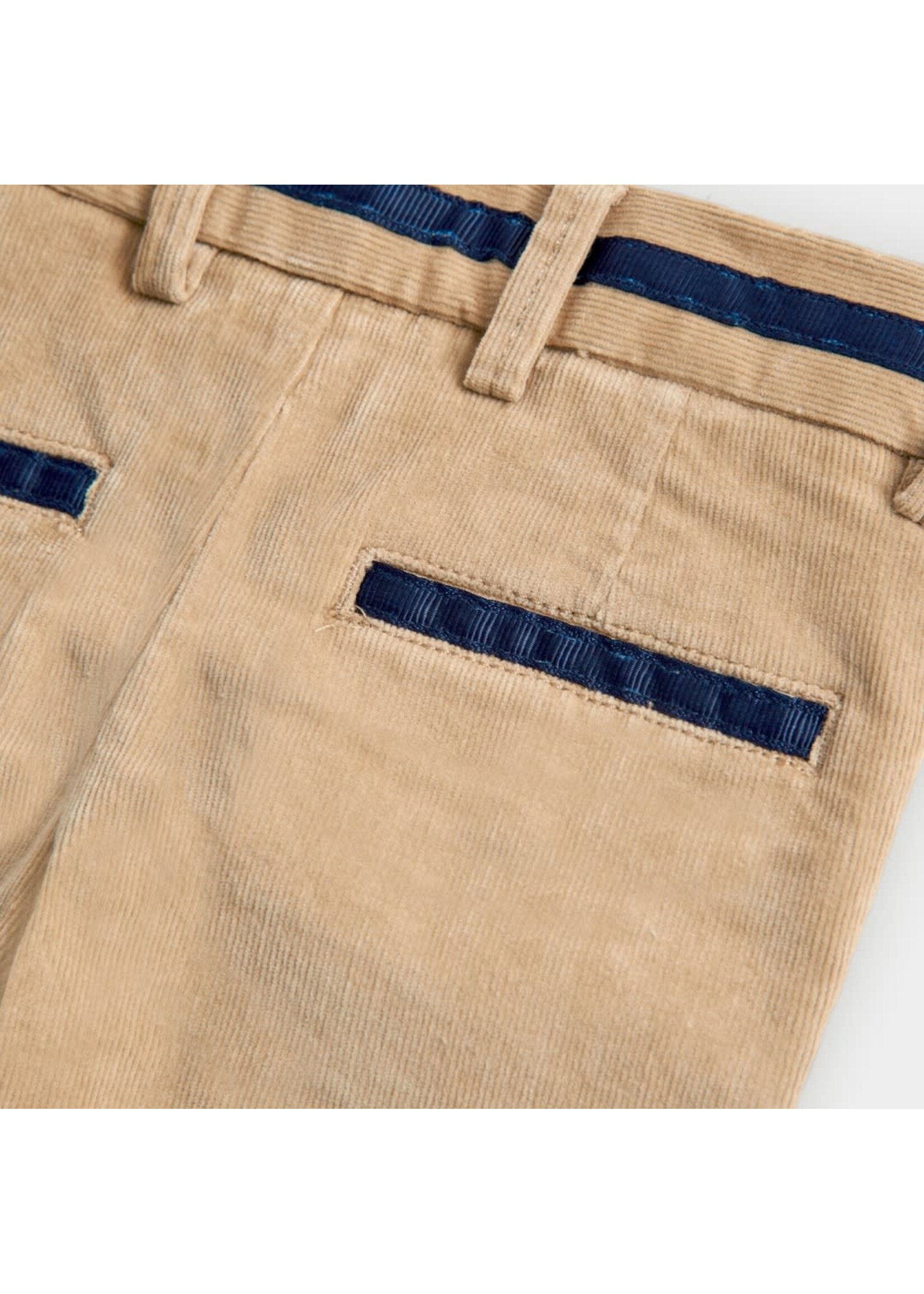 Boboli Microcorduroy trousers for baby boy -BCI beig 717027B