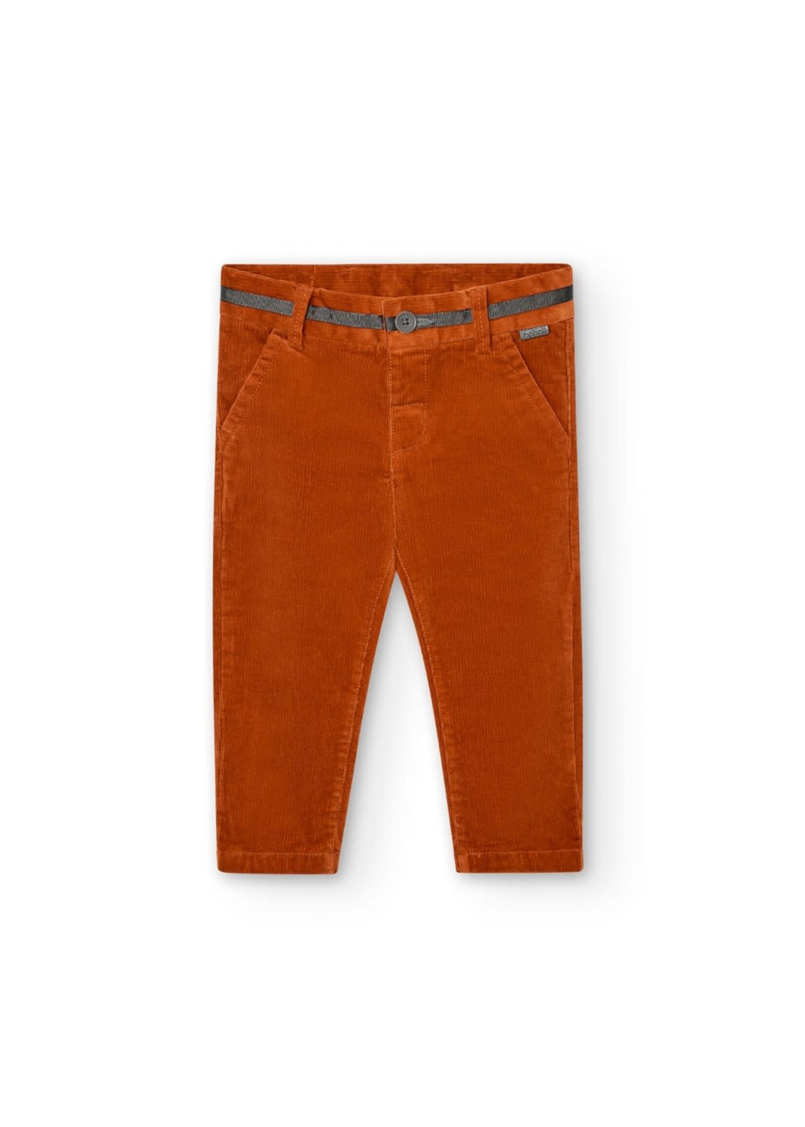 Boboli Microcorduroy trousers for baby boy -BCI copper 717027B