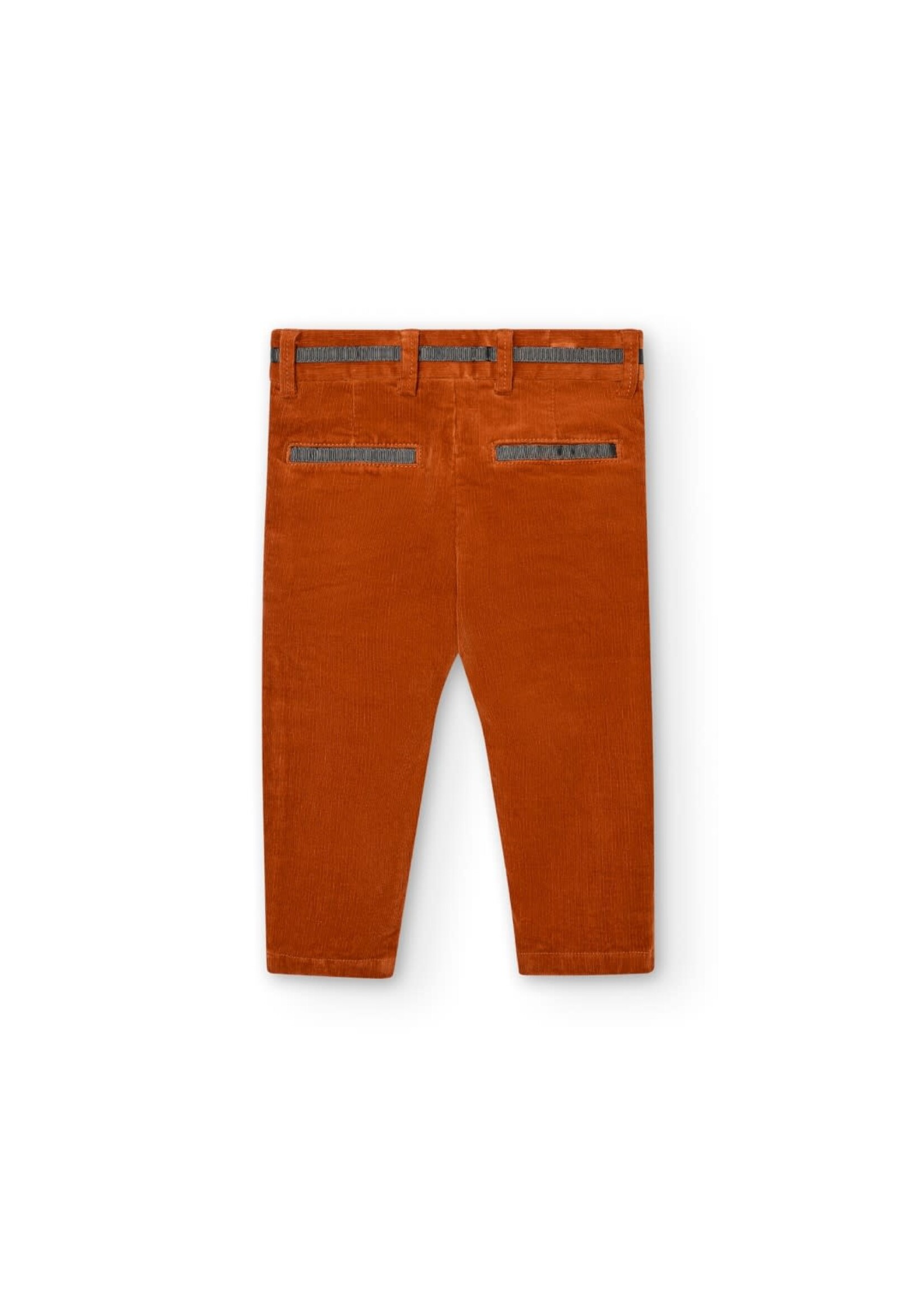 Boboli Microcorduroy trousers for baby boy -BCI copper 717027B