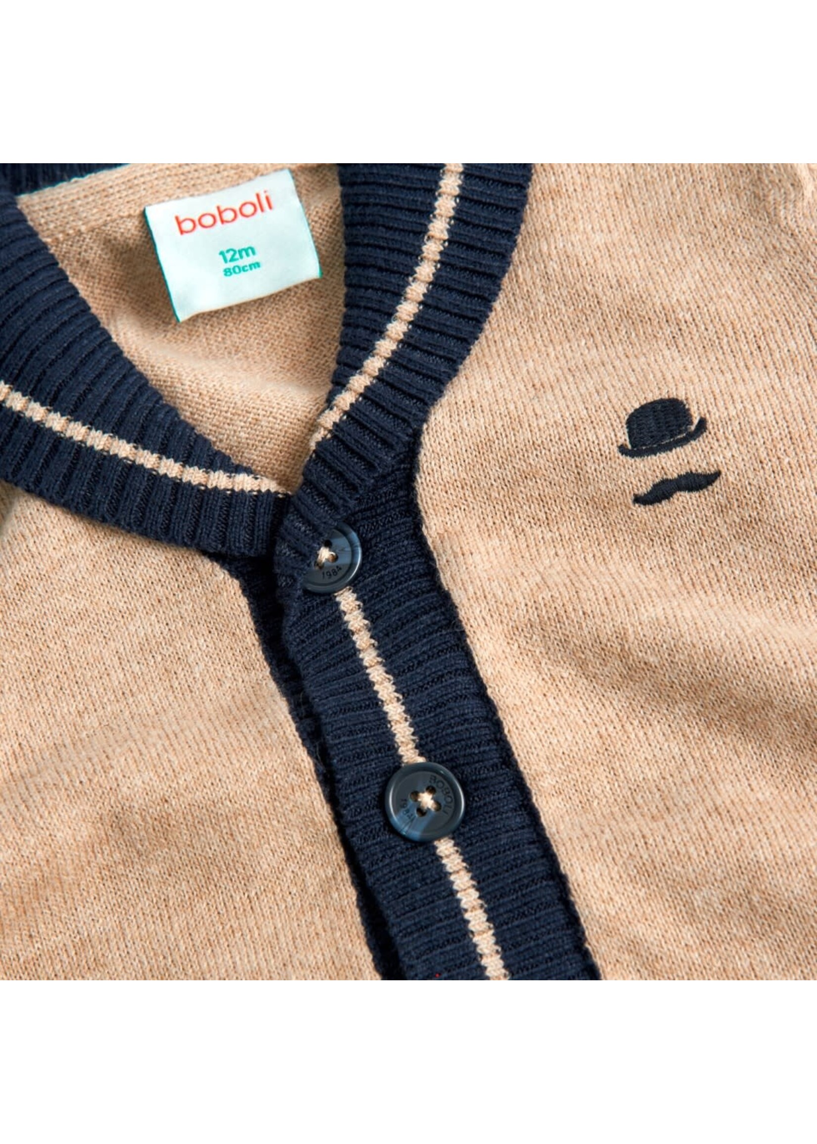 Boboli Knitwear jacket for baby boy -BCI beig 717195B