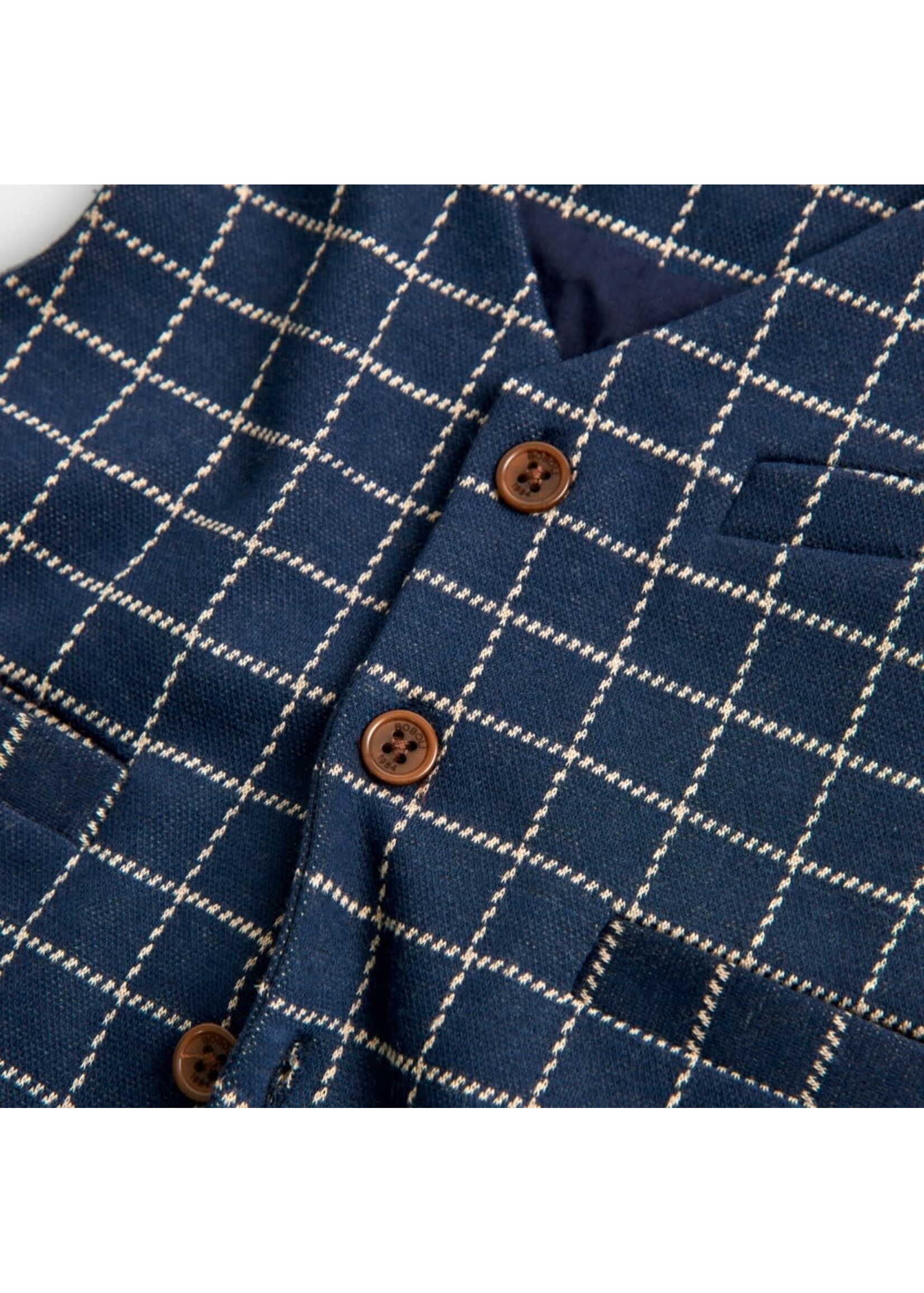 Boboli Boboli Vest check for baby boy -BCI checks 717140B