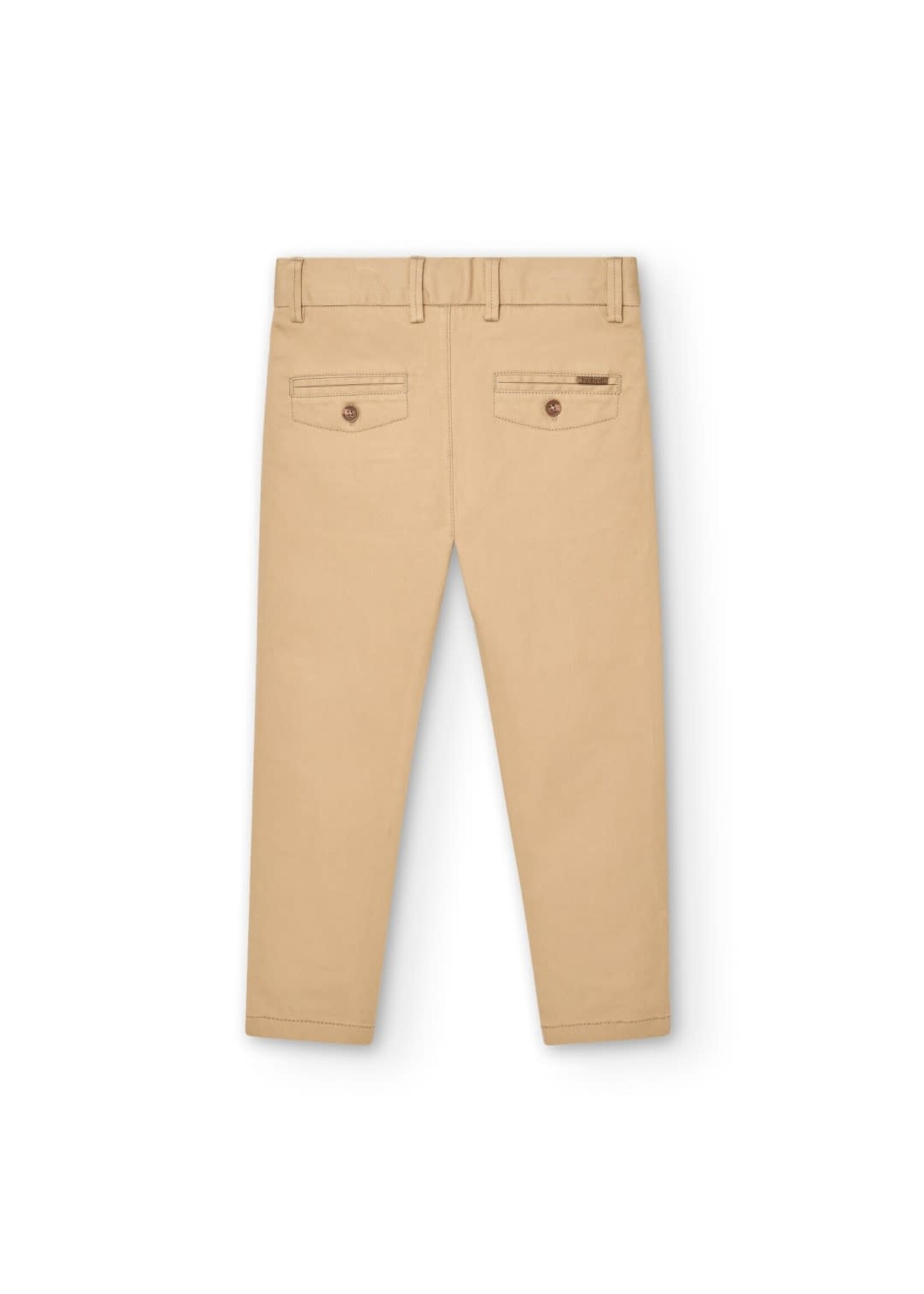 Boboli Stretch satin trousers for boy -BCI beig 737052