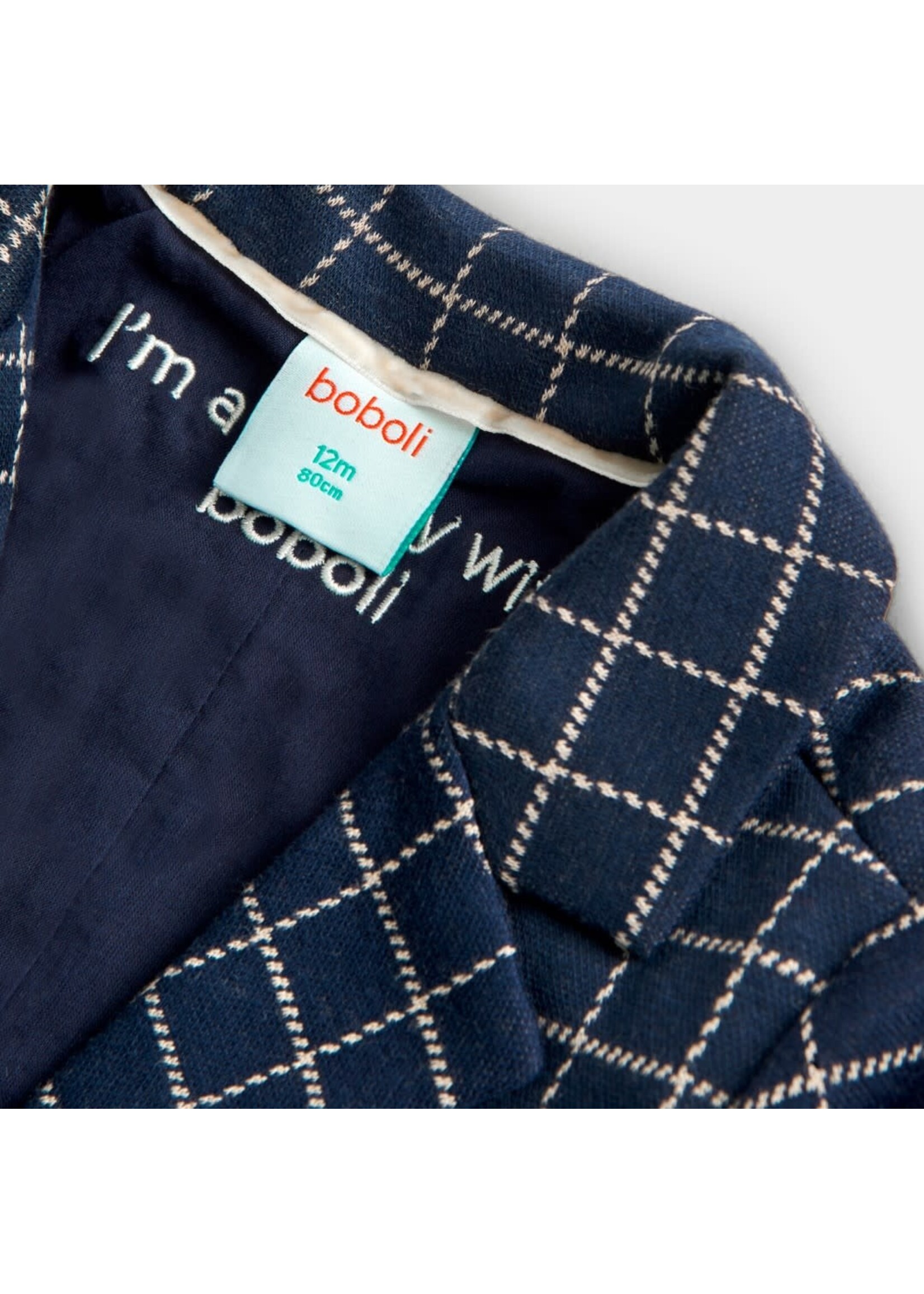 Boboli Boboli Knit blazer check for baby -BCI checks 717139