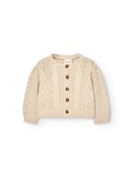 Boboli Knitwear jacket for baby -BCI beige 757155B