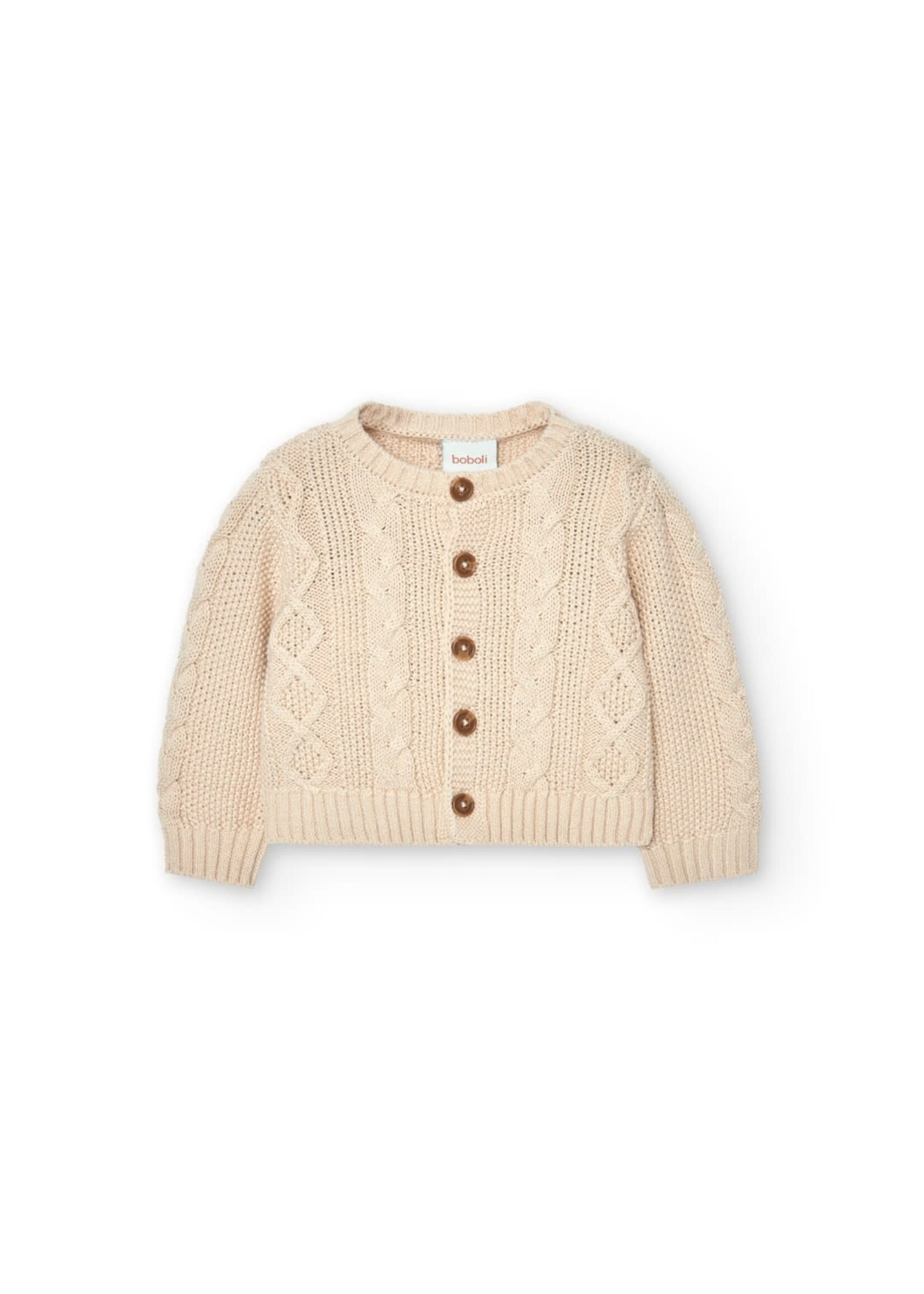 Boboli Knitwear jacket for baby -BCI beige 757155B