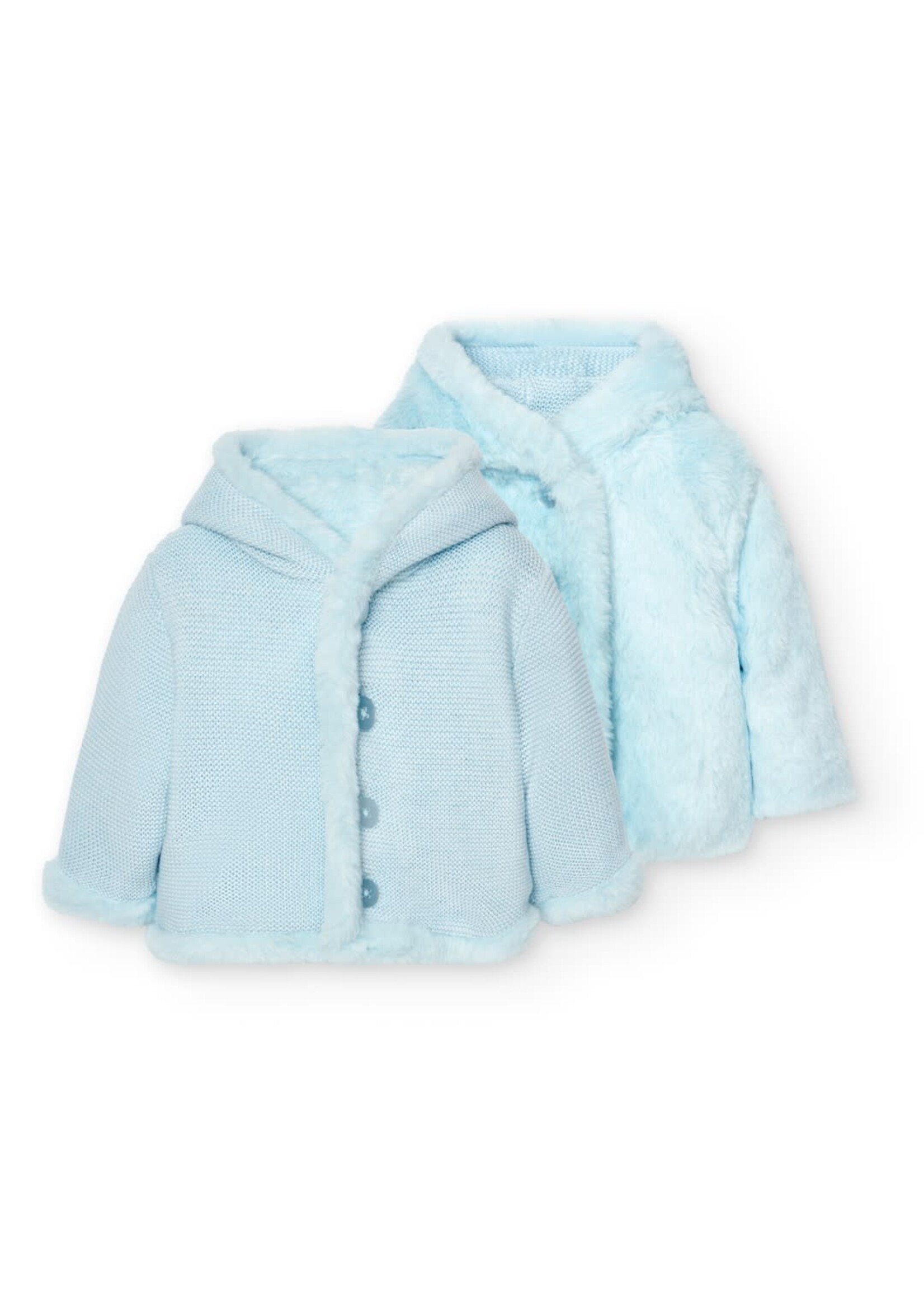 Boboli Jacket reversible for baby boy -BCI SKY BLUE 757009B