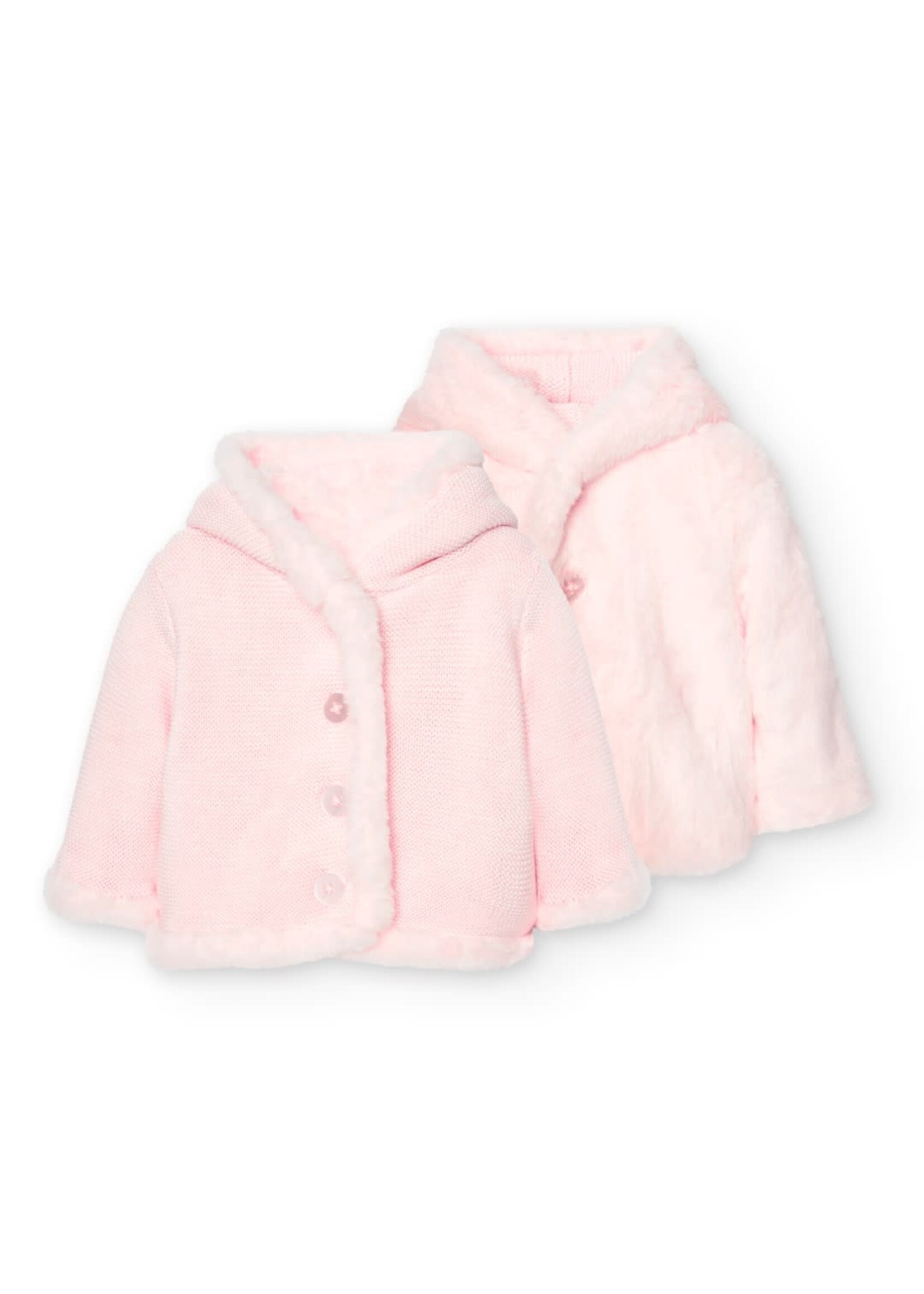 Boboli Jacket reversible for baby girl -BCI ROSE 747008B