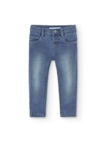Boboli Boboli Denim stretch trousers for baby boy BLUE 390002