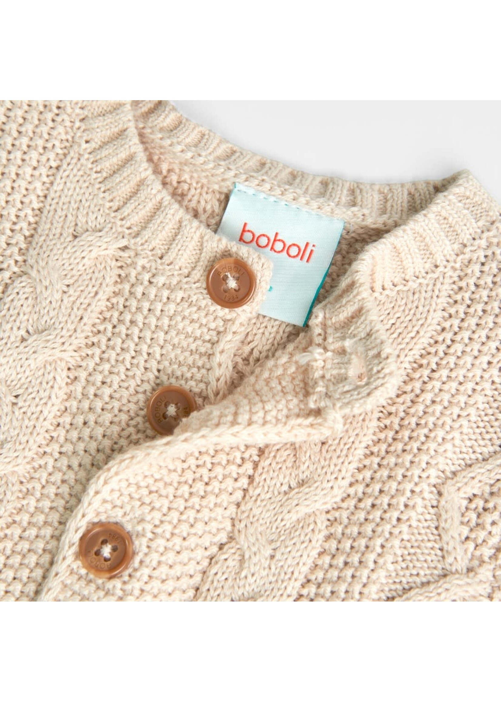 Boboli Knitwear jacket for baby -BCI beige 757155B