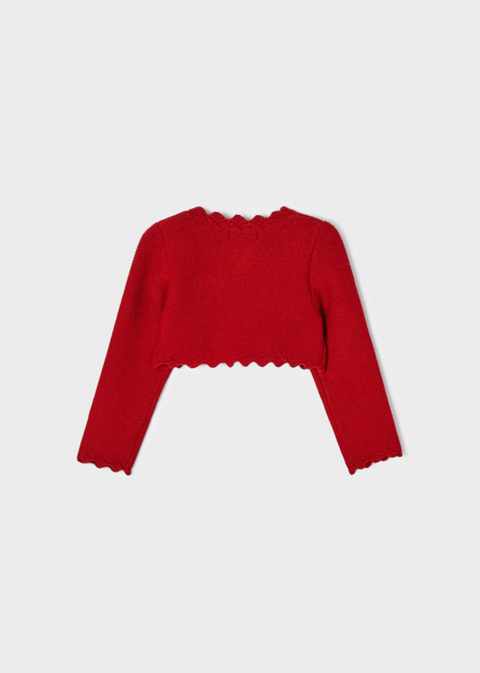 Mayoral Mayoral Basic knit cardigan Red - 22 00308
