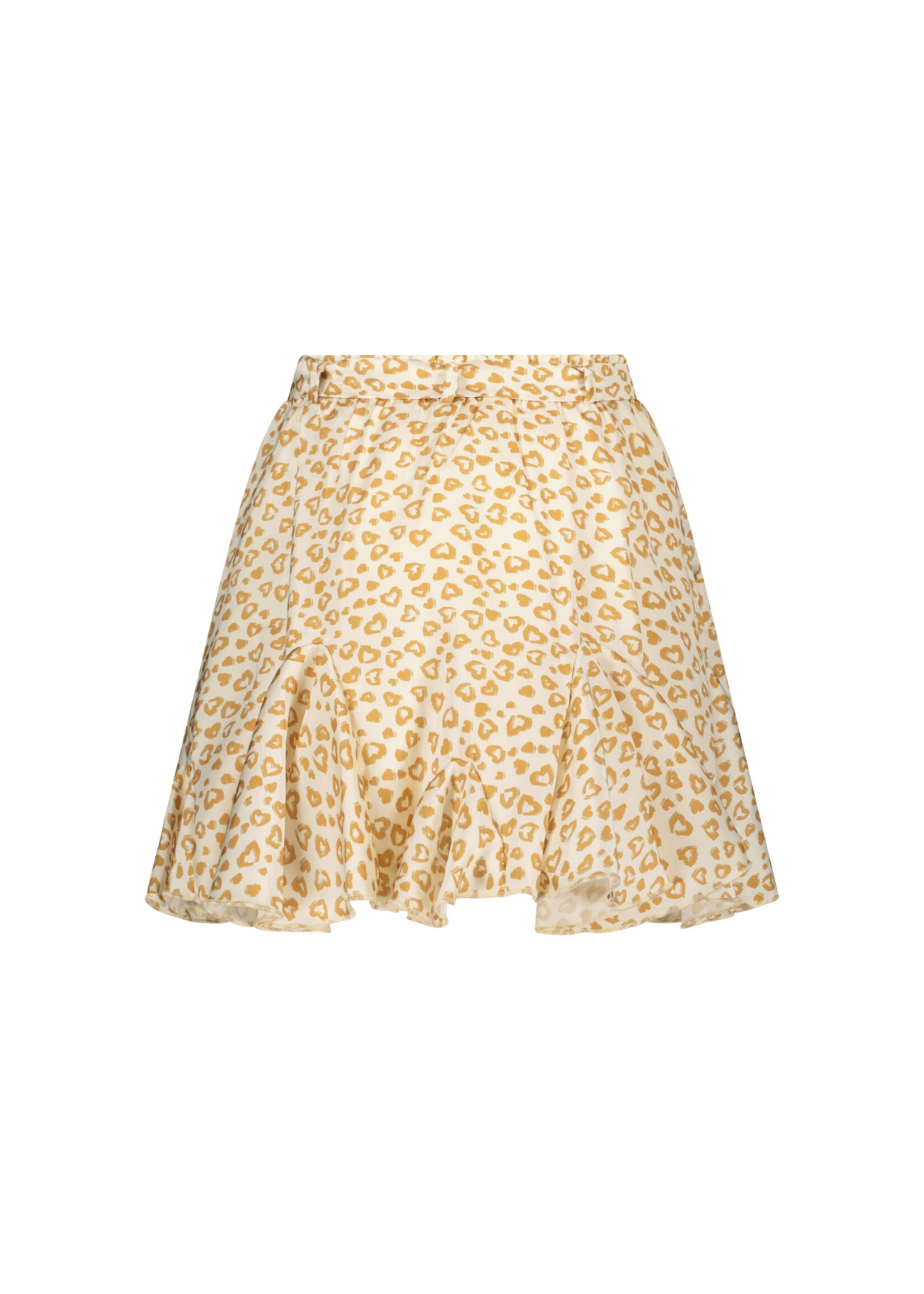 Le Chic Le Chic TECLA fancy leopard  skirt C308-5700 Pearled Ivory Leopard