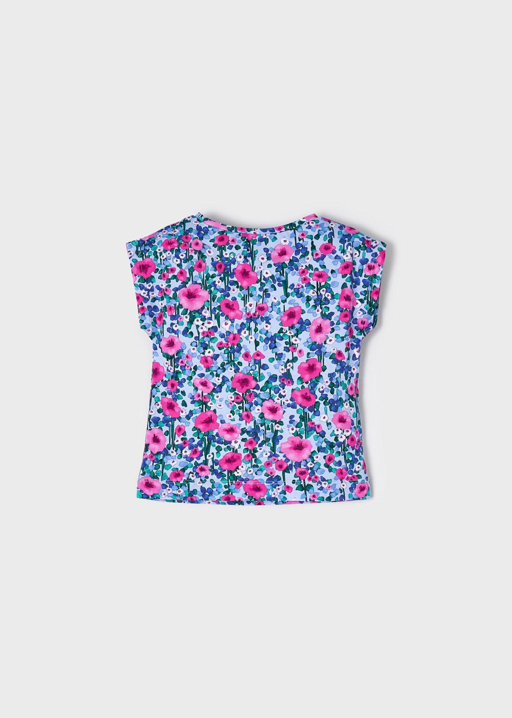 Mayoral Mayoral -shirt blue flower