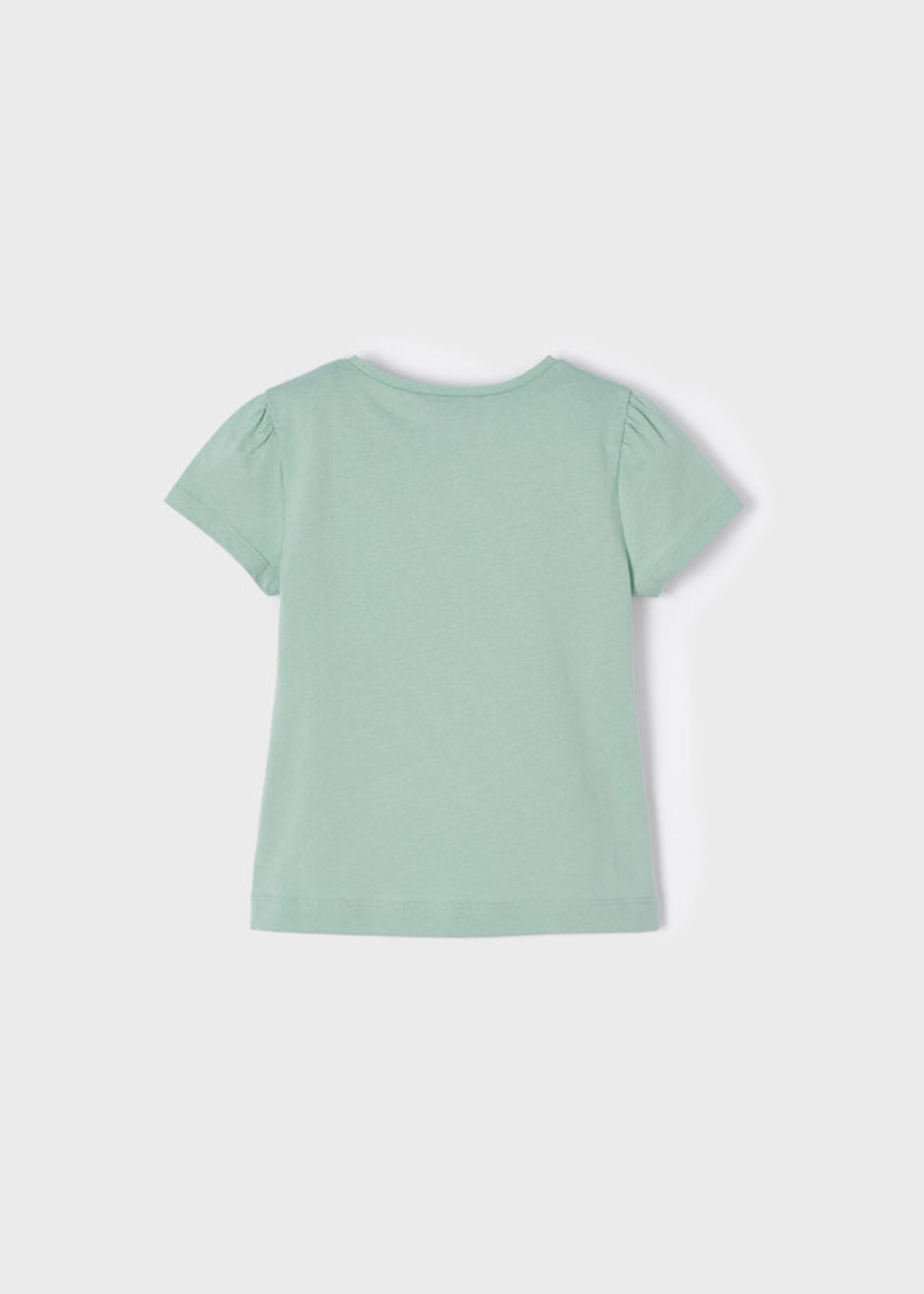 Mayoral Mayoral S/s bow t-shirt green- 22 03041