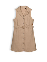 Nobell Nobell NoBell' Mae girls fake suede sleeveless gilet dress brown Q308-3800 Dark Roast Brown