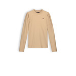 Nobell Nobell NoBell' Kobus girls soft rib jersey tshirt l/sl Q308-3402 Beige