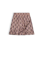 Nobell Nobell NoBell' Nuria girls printed skirt with frill brown Q308-3702 Dark Roast Brown