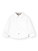 Boboli Oxford long sleeves shirt for baby -BCI WHITE 717049