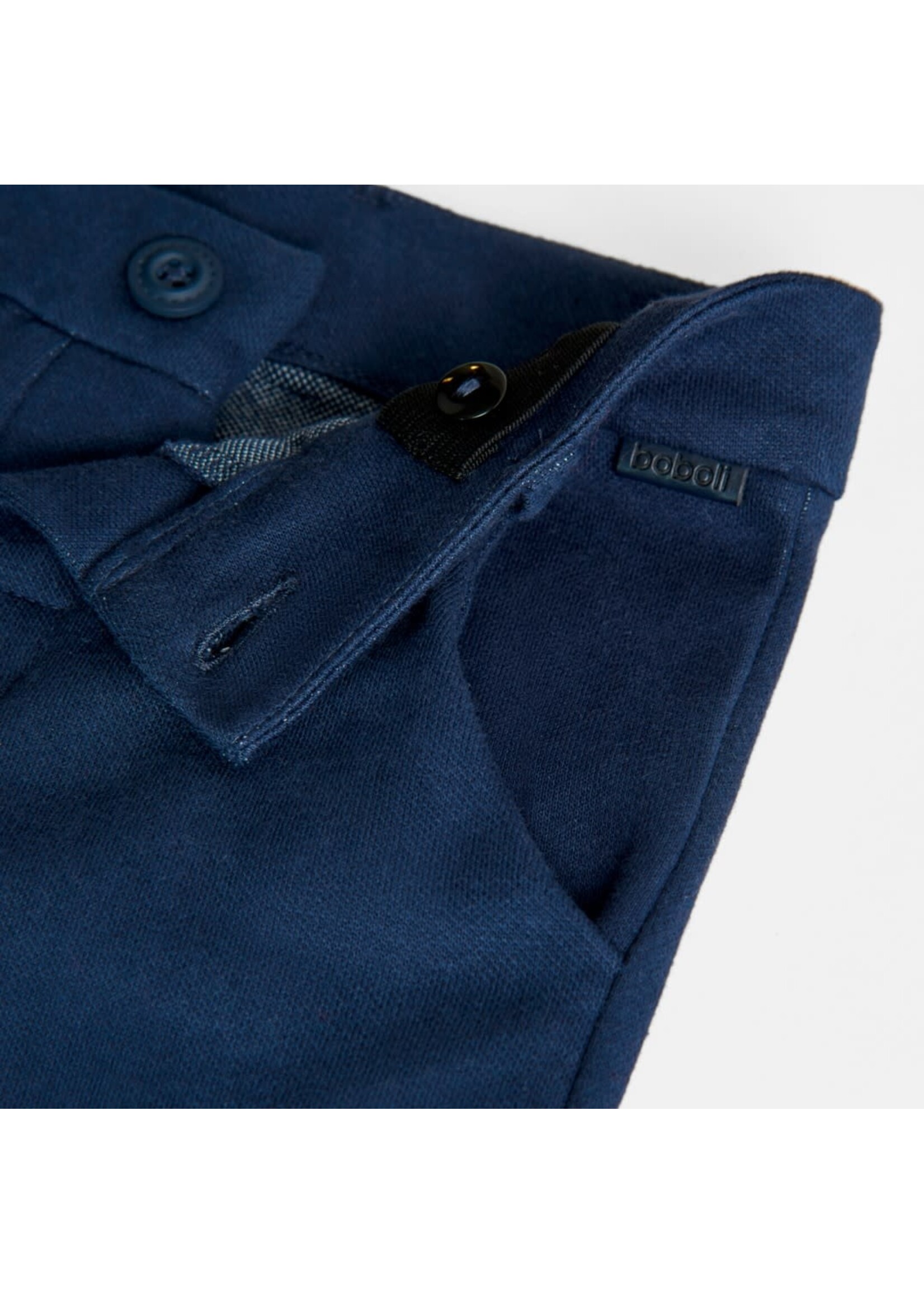 Boboli Boboli Trousers knit for baby boy navy 717072B