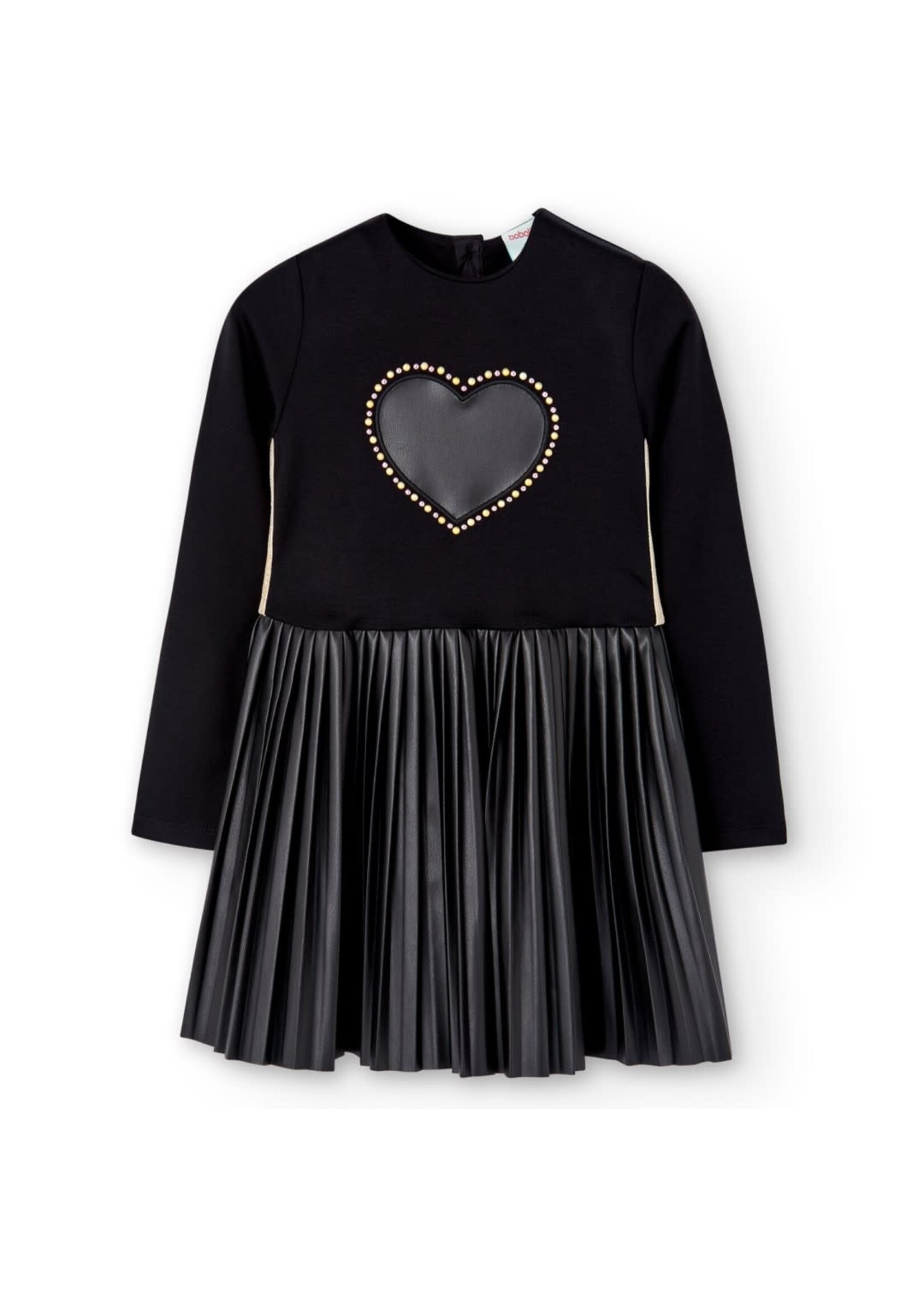 Boboli Combined dress for girl BLACK 727578