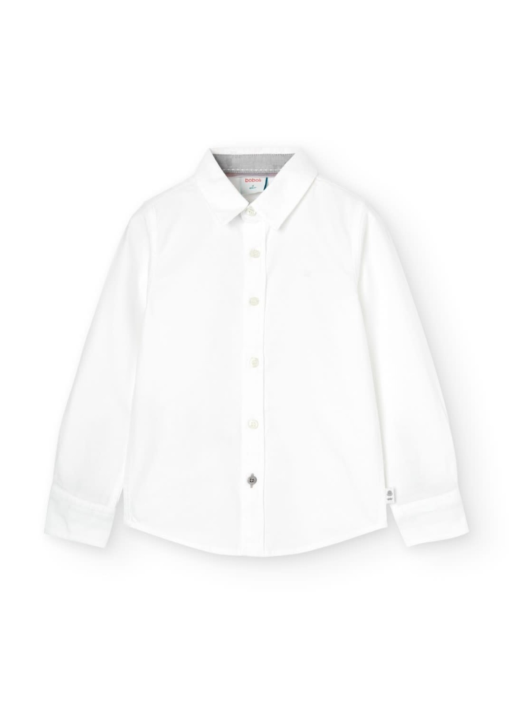 Boboli Boboli Oxford long sleeves shirt for boy WHITE 737018