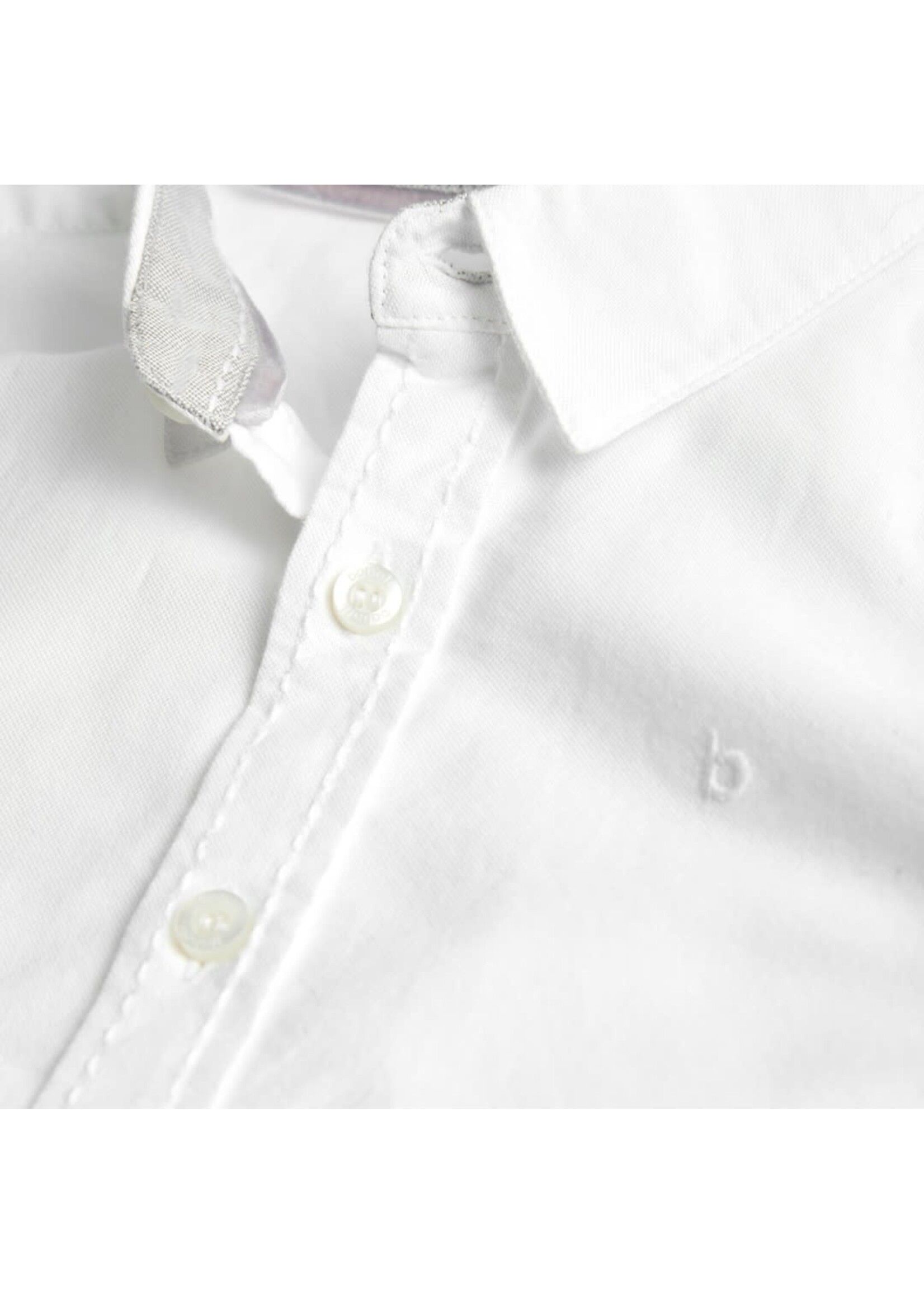 Boboli Oxford long sleeves shirt for boy WHITE 737018