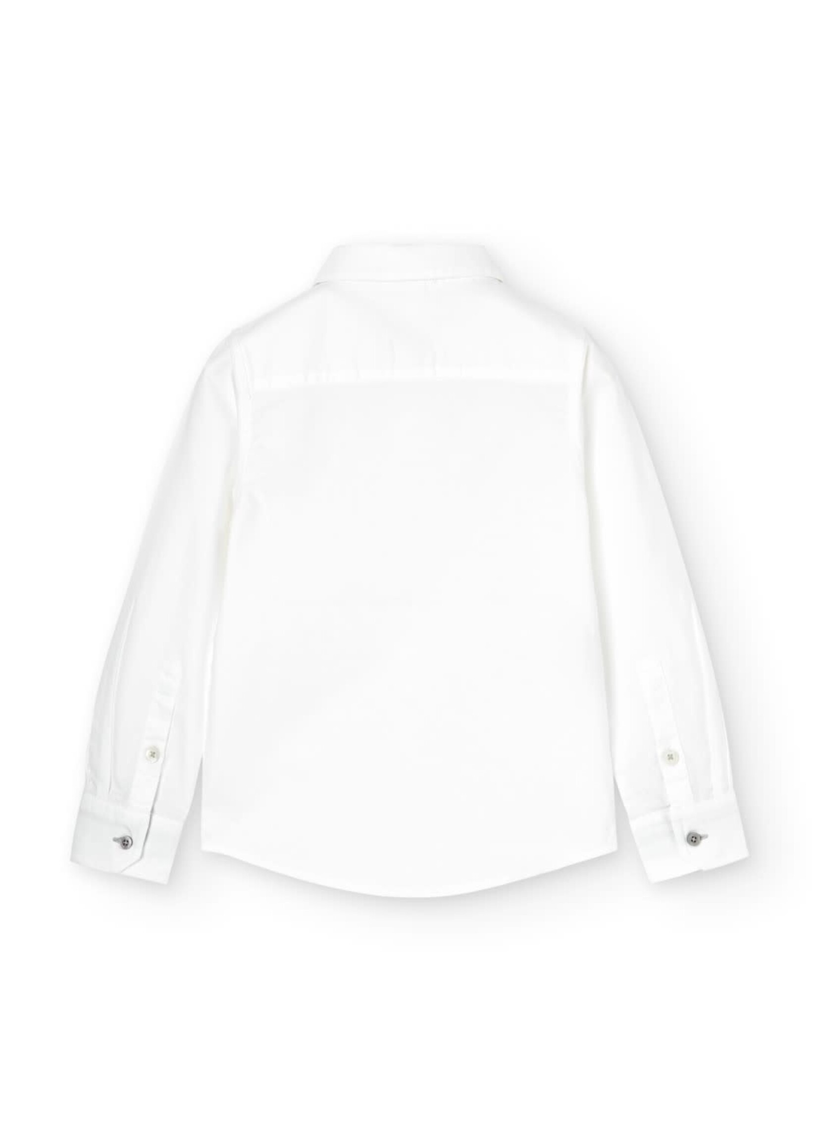 Boboli Boboli Oxford long sleeves shirt for boy WHITE 737018