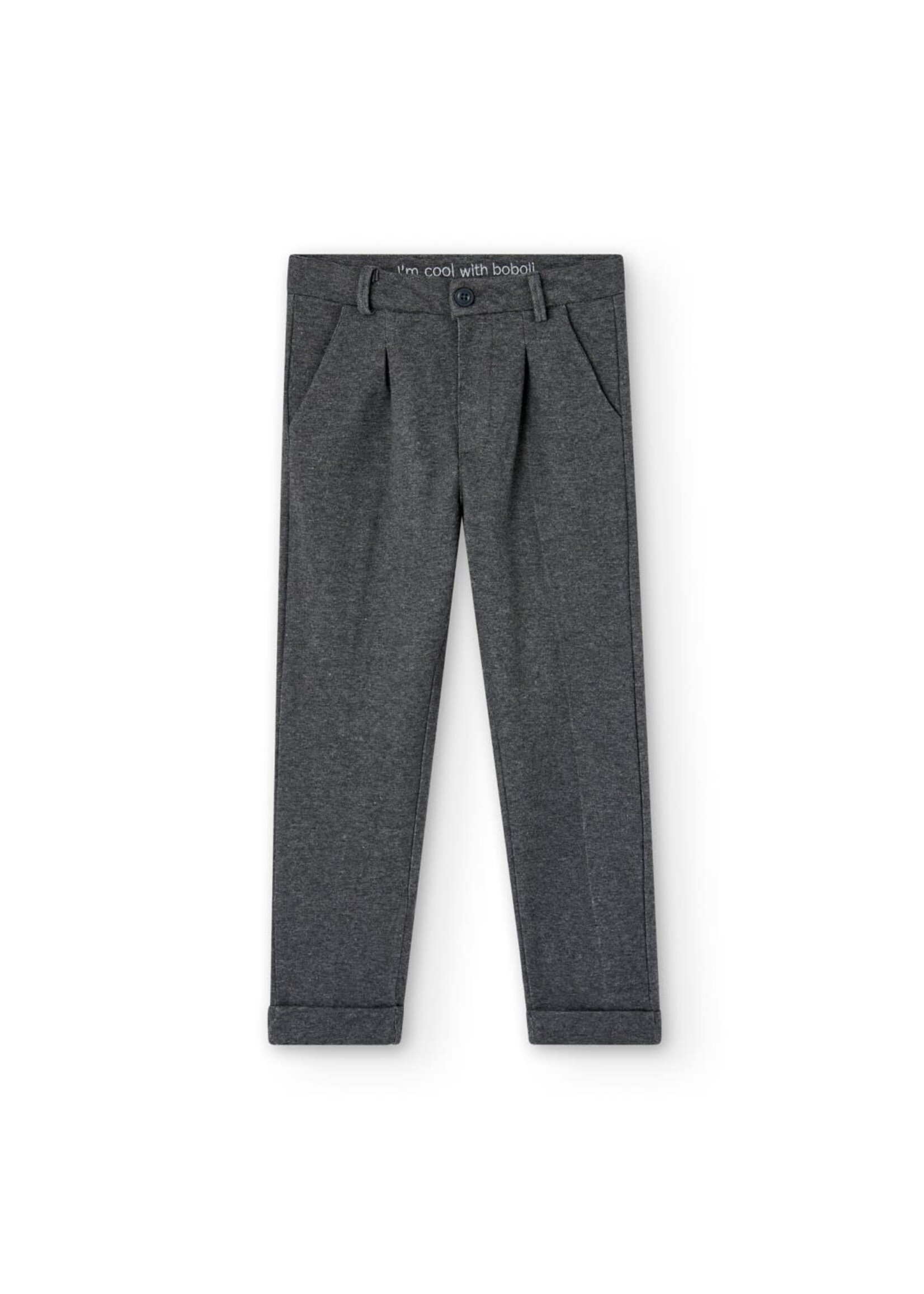 Boboli Knit trousers for boy anthracite 737029