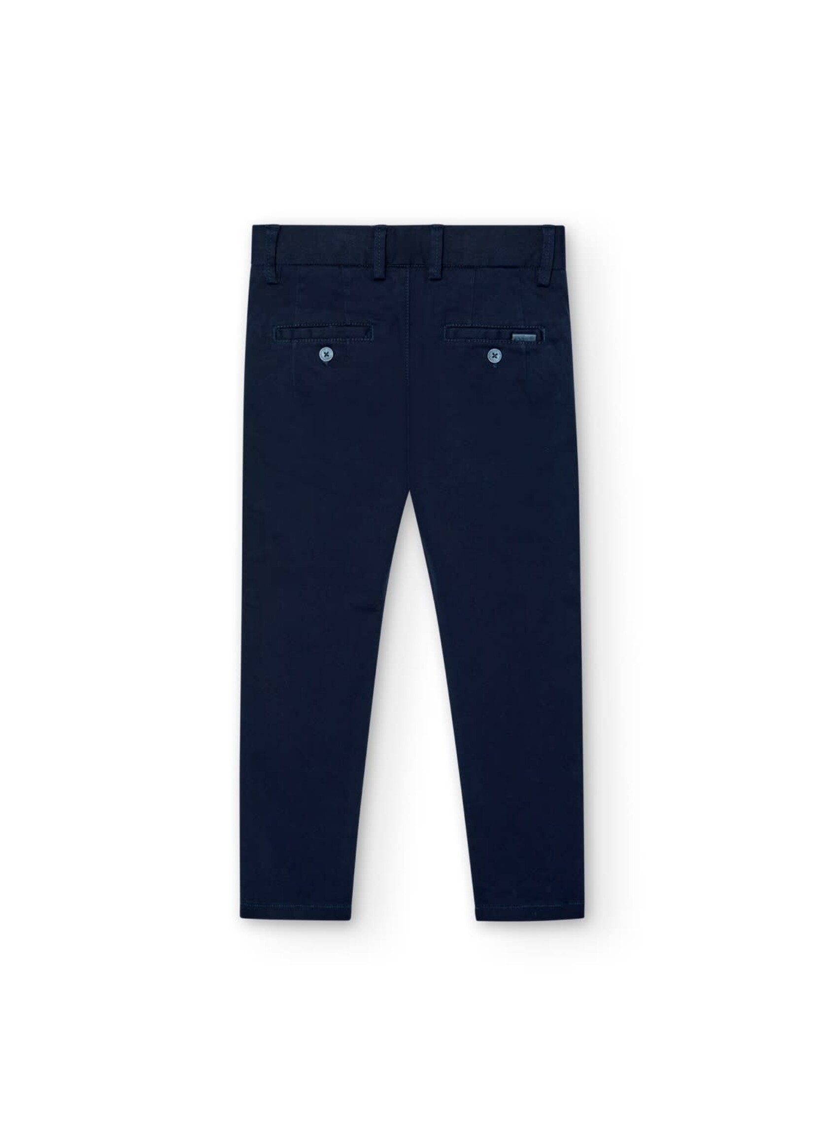 Boboli Stretch satin trousers for boy navy 737243