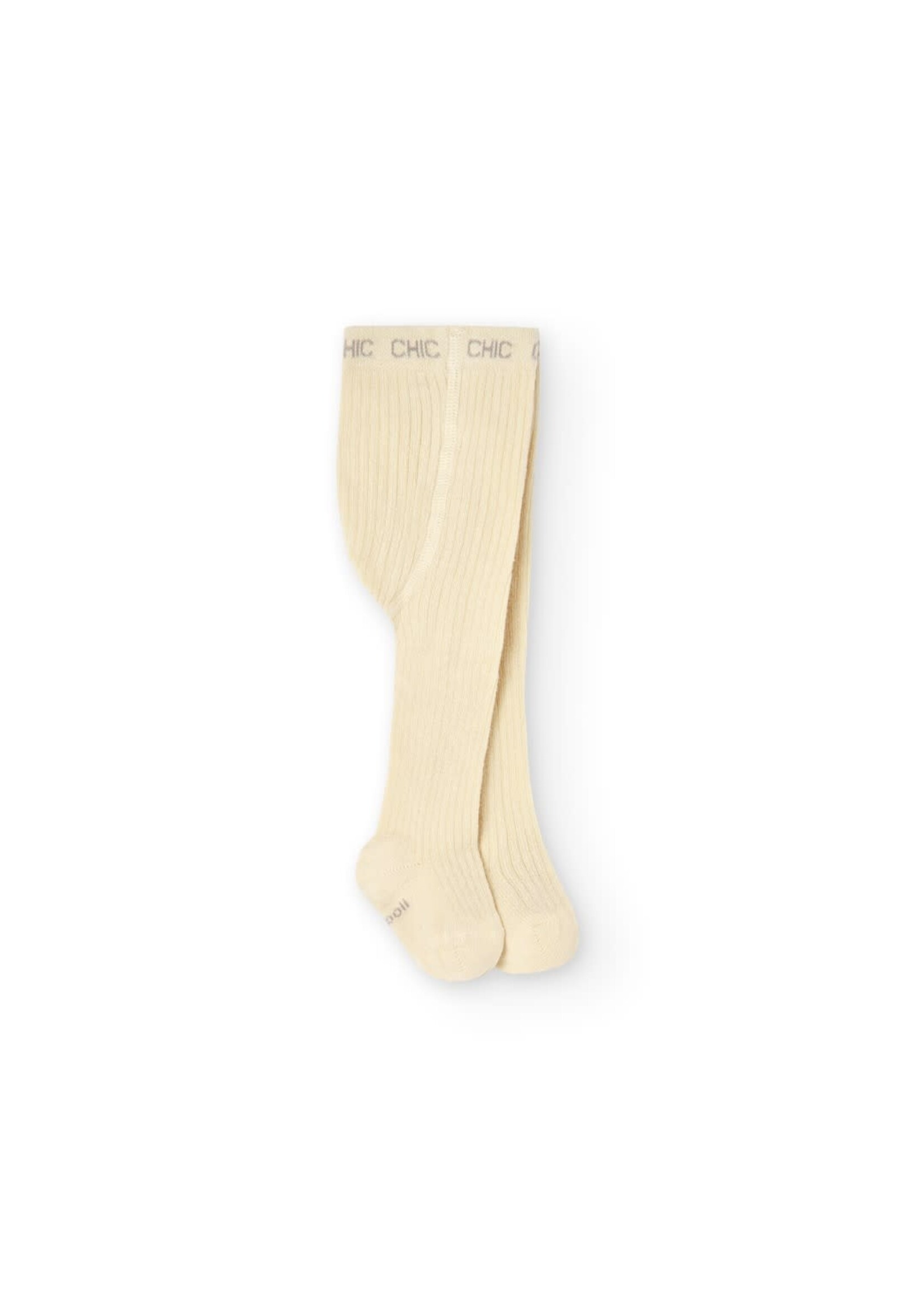Boboli Boboli Thick tights for baby girl -BCI beige 747154B
