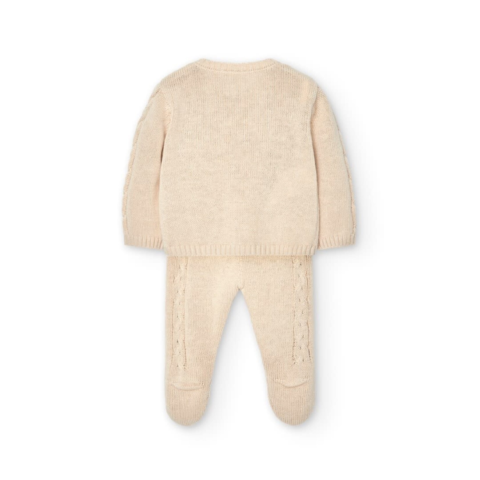 Boboli Boboli Pack knitwear for baby -BCI beige 757188B