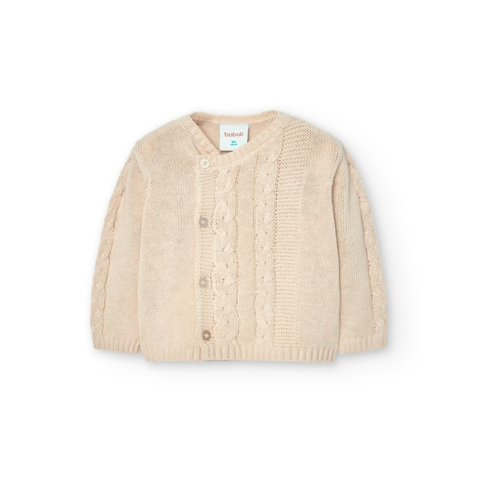 Boboli Boboli Pack knitwear for baby -BCI beige 757188B