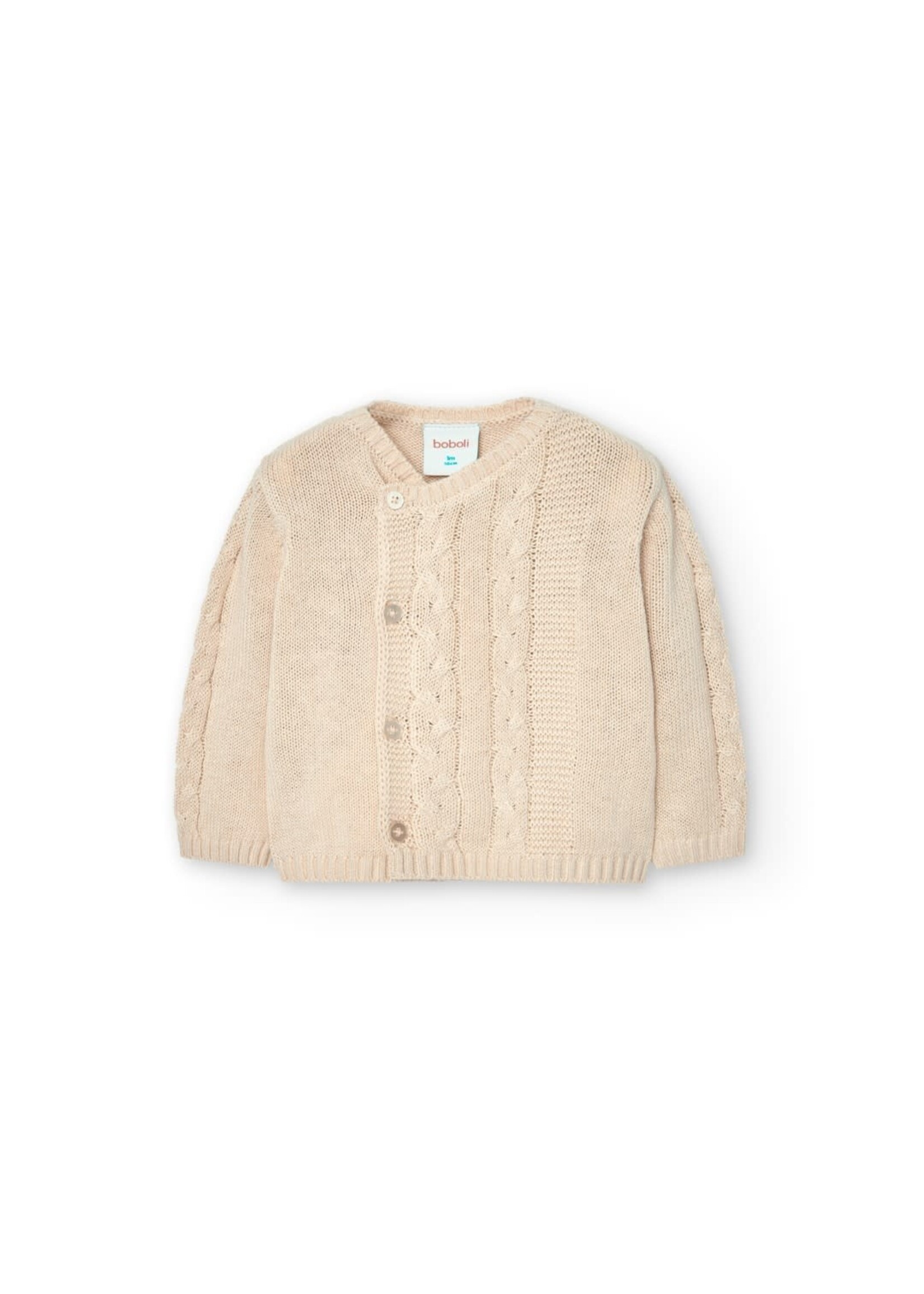 Boboli Boboli Pack knitwear for baby -BCI beige 757188B
