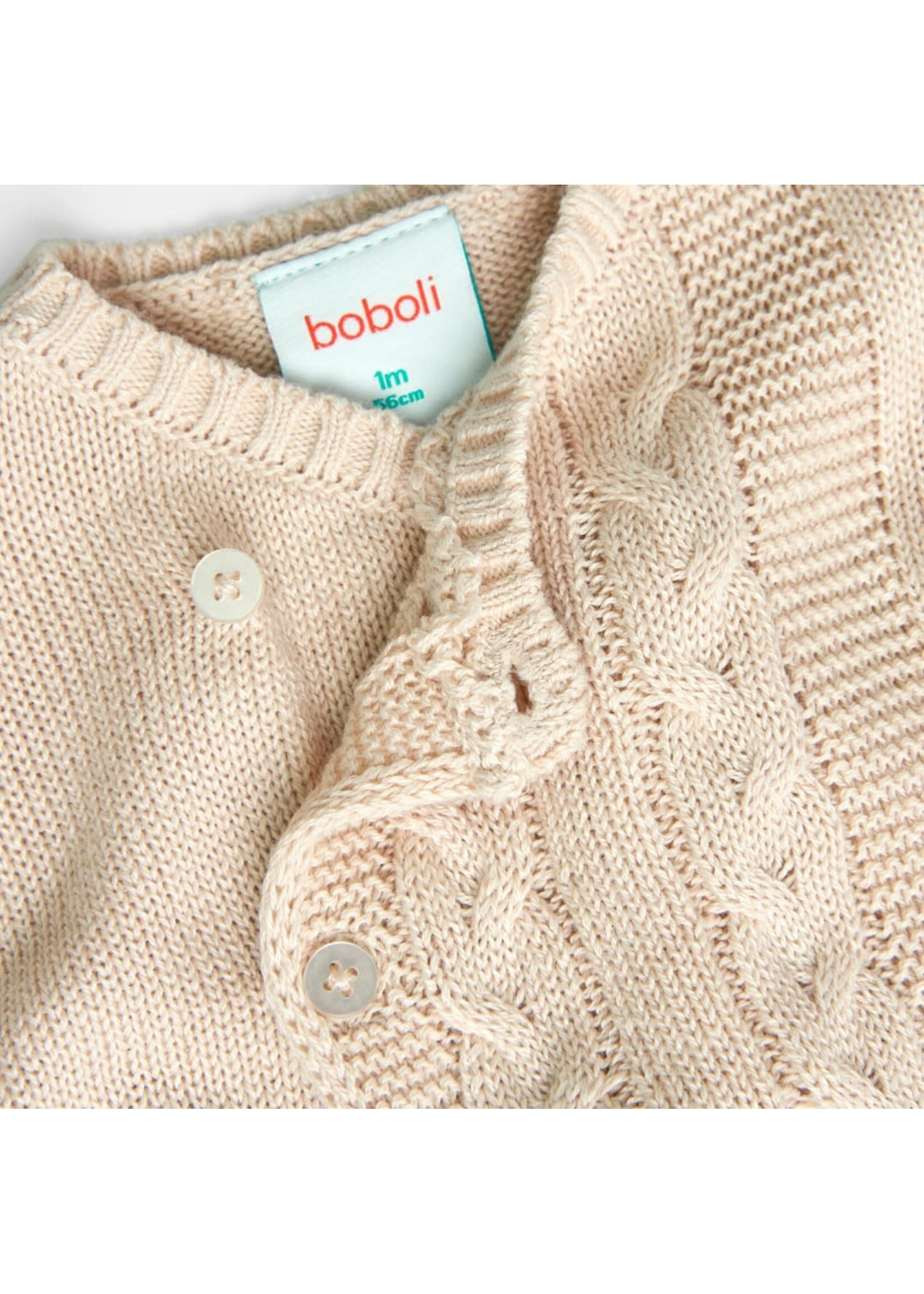 Boboli Boboli Pack knitwear for baby -BCI beige 757188B