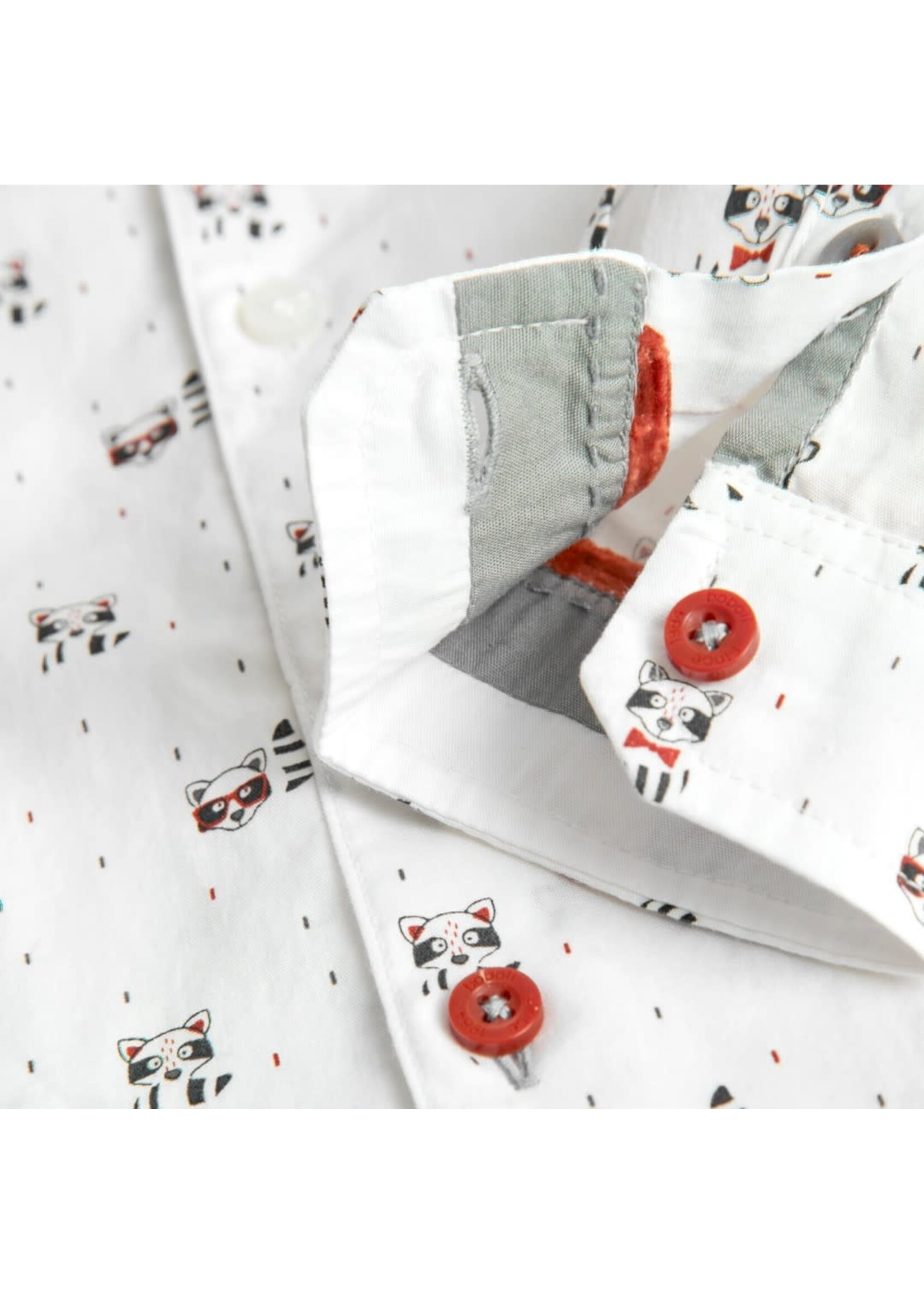 Boboli Boboli Poplin shirt for baby boy -BCI print 717016B