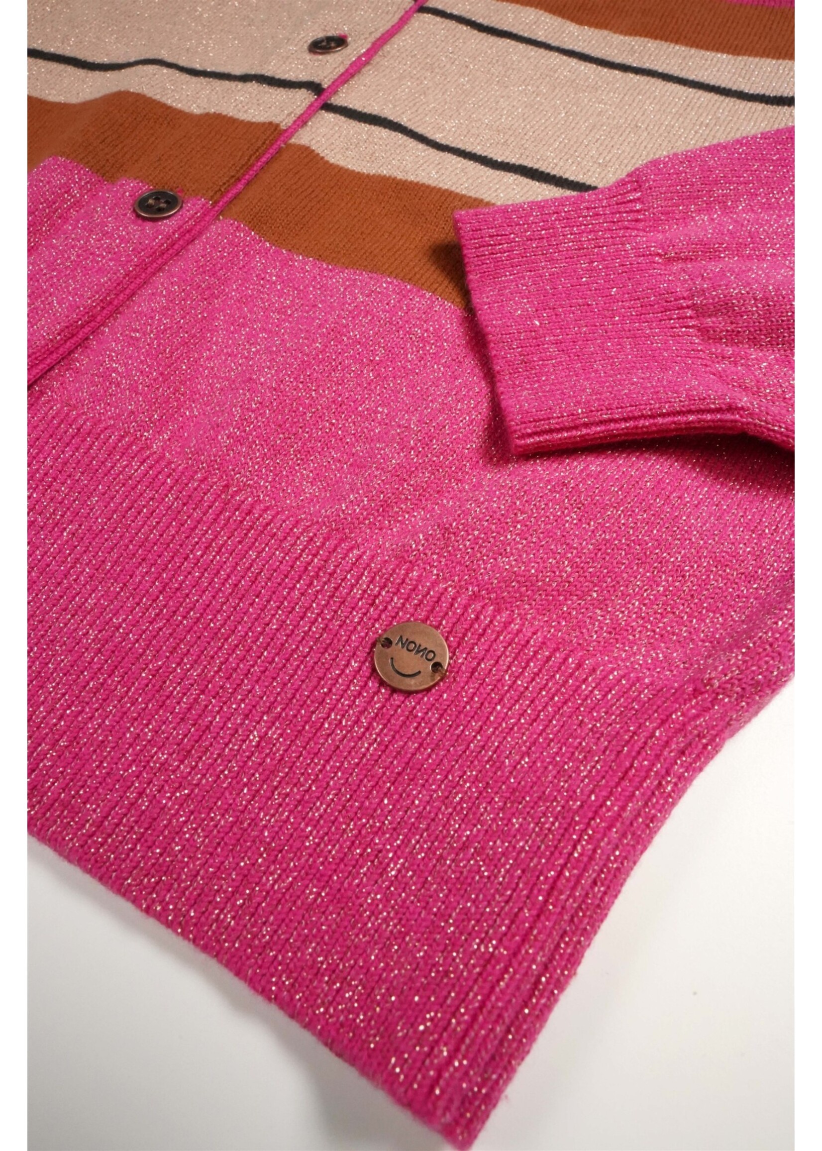 NoNo NoNo NONO Kimmy girls button up cardigan pink N309-5320 Piiink