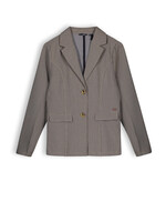 Nobell Nobell NoBell' Belia girls pied de poule blazer brown Q309-3317 Animal Brown
