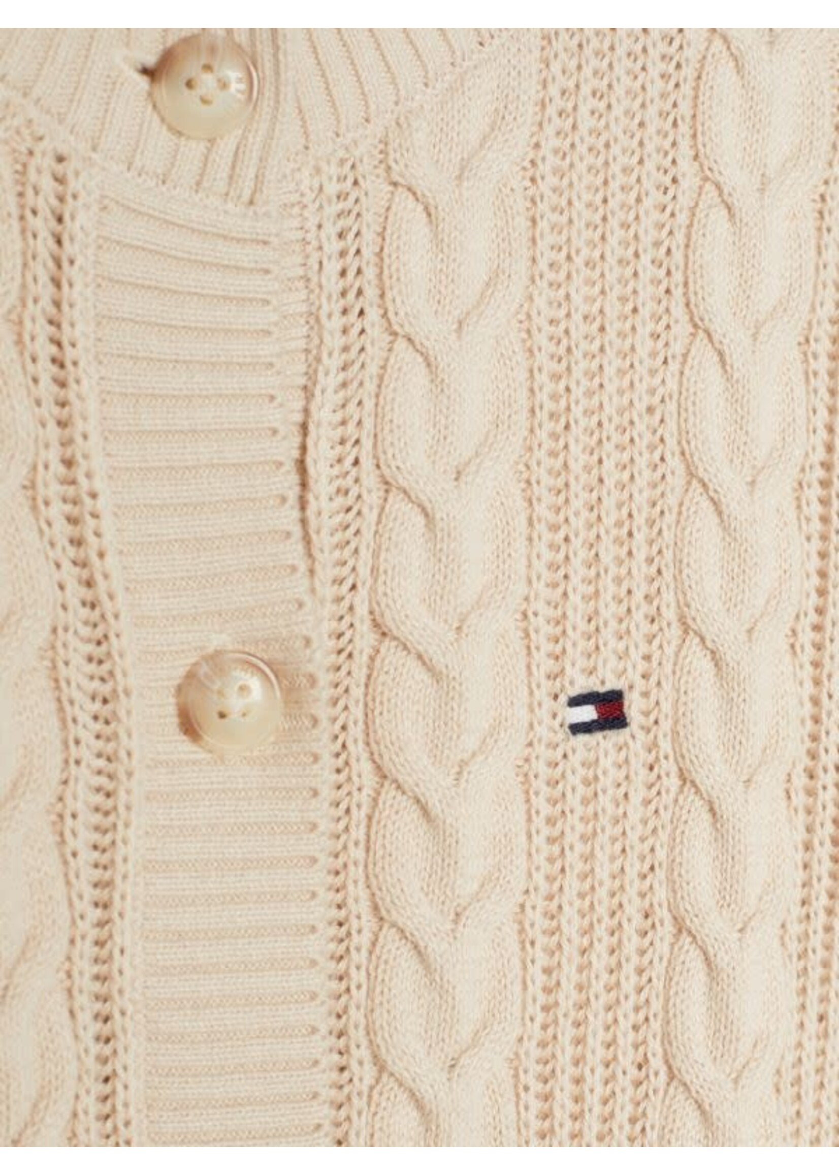 Tommy Hilfiger Tommy Hilfiger CABLE CARDIGAN KG0KG07628ABH CASHMERE CREME