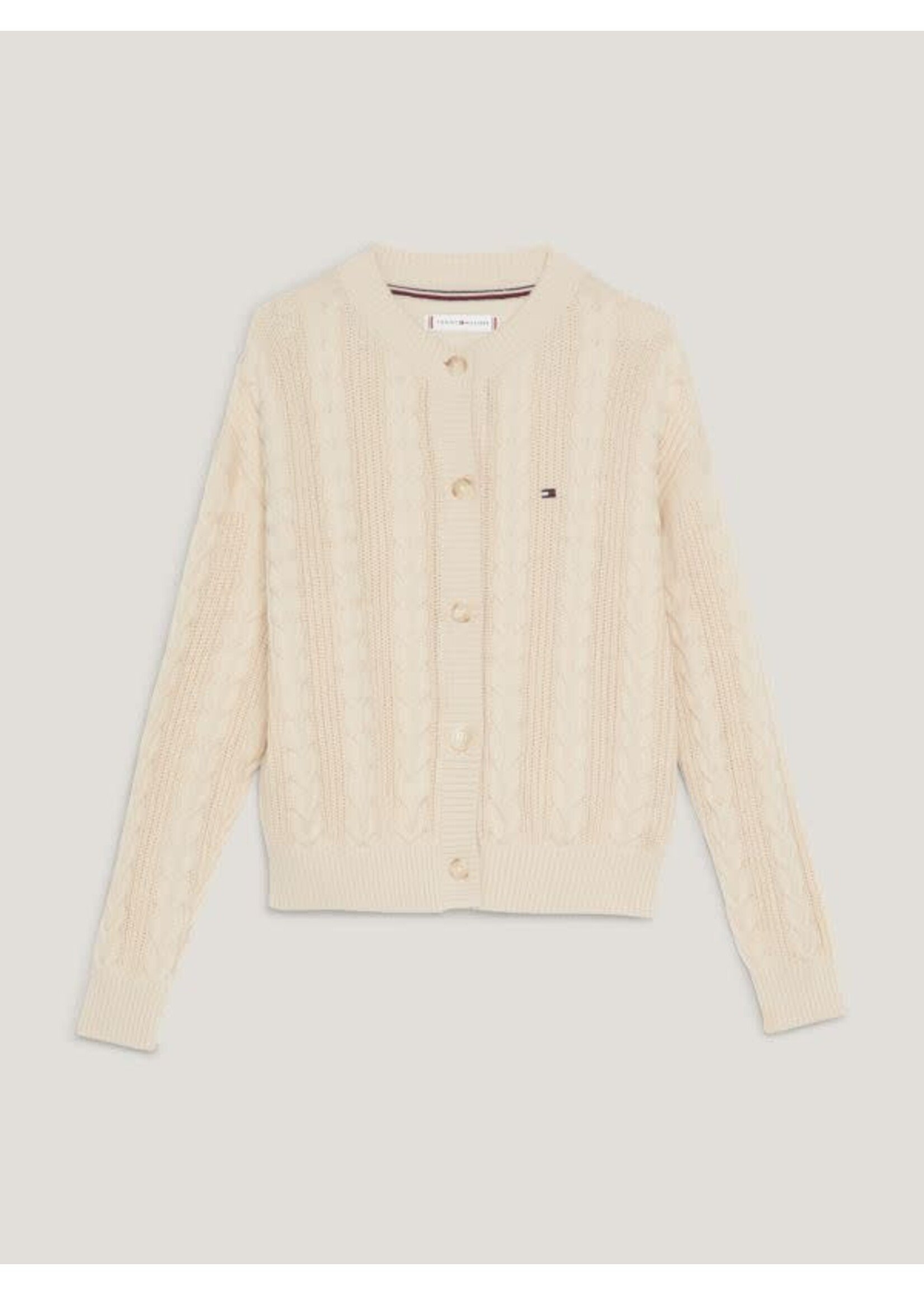 Tommy Hilfiger Tommy Hilfiger CABLE CARDIGAN KG0KG07628ABH CASHMERE CREME