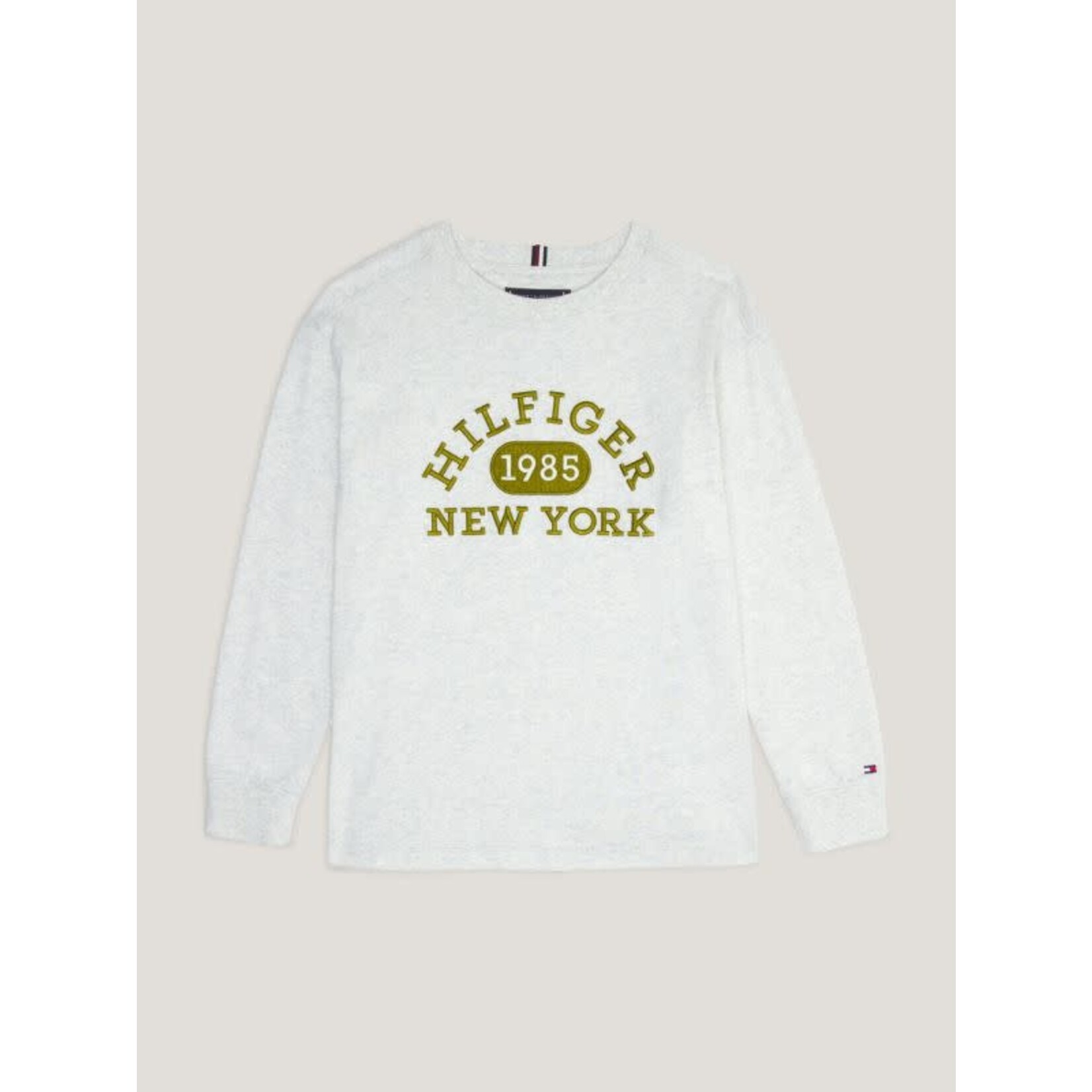 Tommy Hilfiger Tommy Hilfiger VARSITY TEE L/S KB0KB08549P1N NEW LIGHT GREY HEATHER