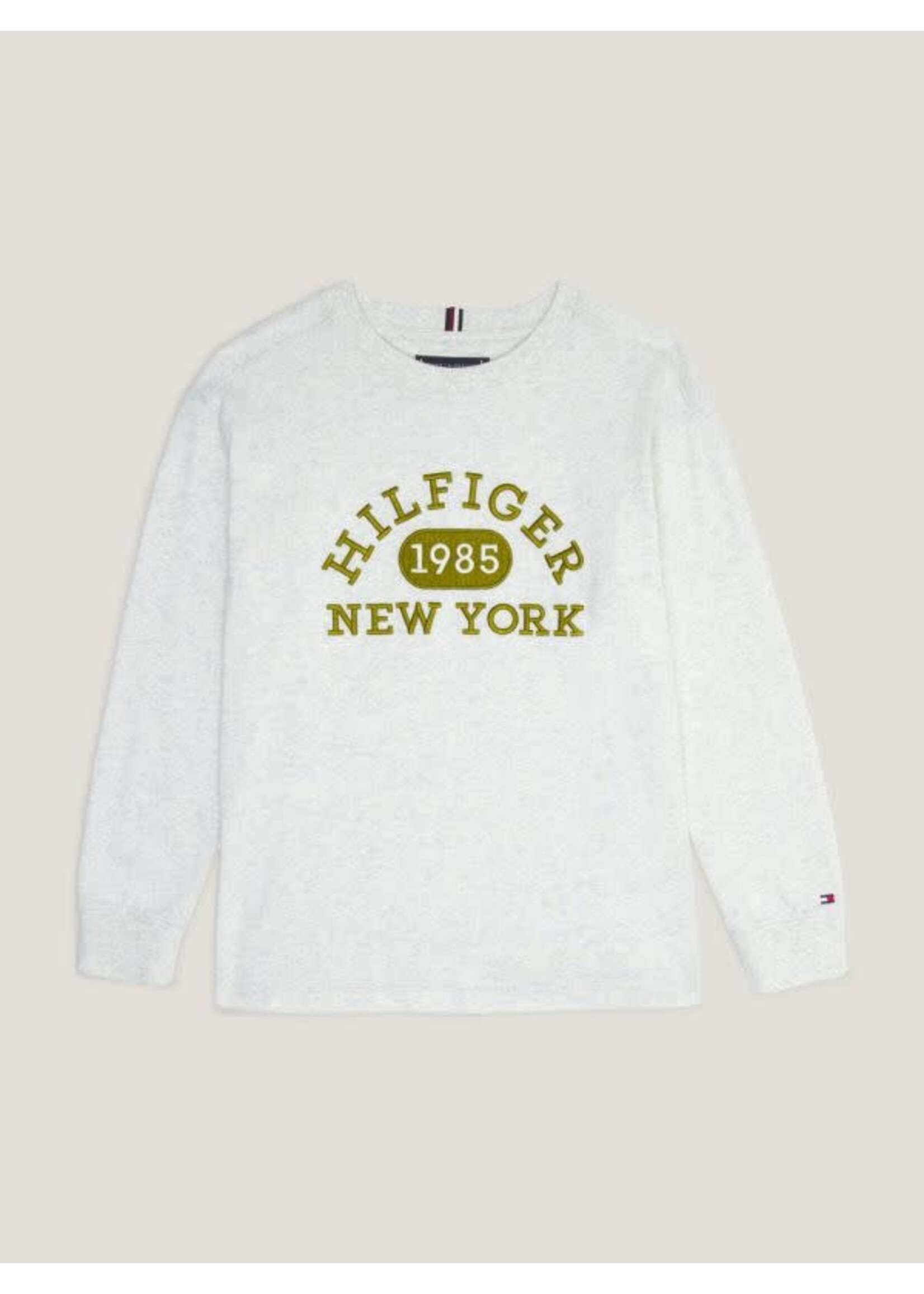 Tommy Hilfiger Tommy Hilfiger VARSITY TEE L/S KB0KB08549P1N NEW LIGHT GREY HEATHER