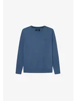 Hackett Hackett LOGO CREW 563STEEL BLUE - HK700813