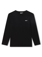Boss Boss T-SHIRT LANGE MOUWEN J25O70 ZWART
