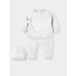 Mac Ilusion Mac Ilusion Traje 3 piezas BASIC cruzado punto fino sin pie Blanco 23