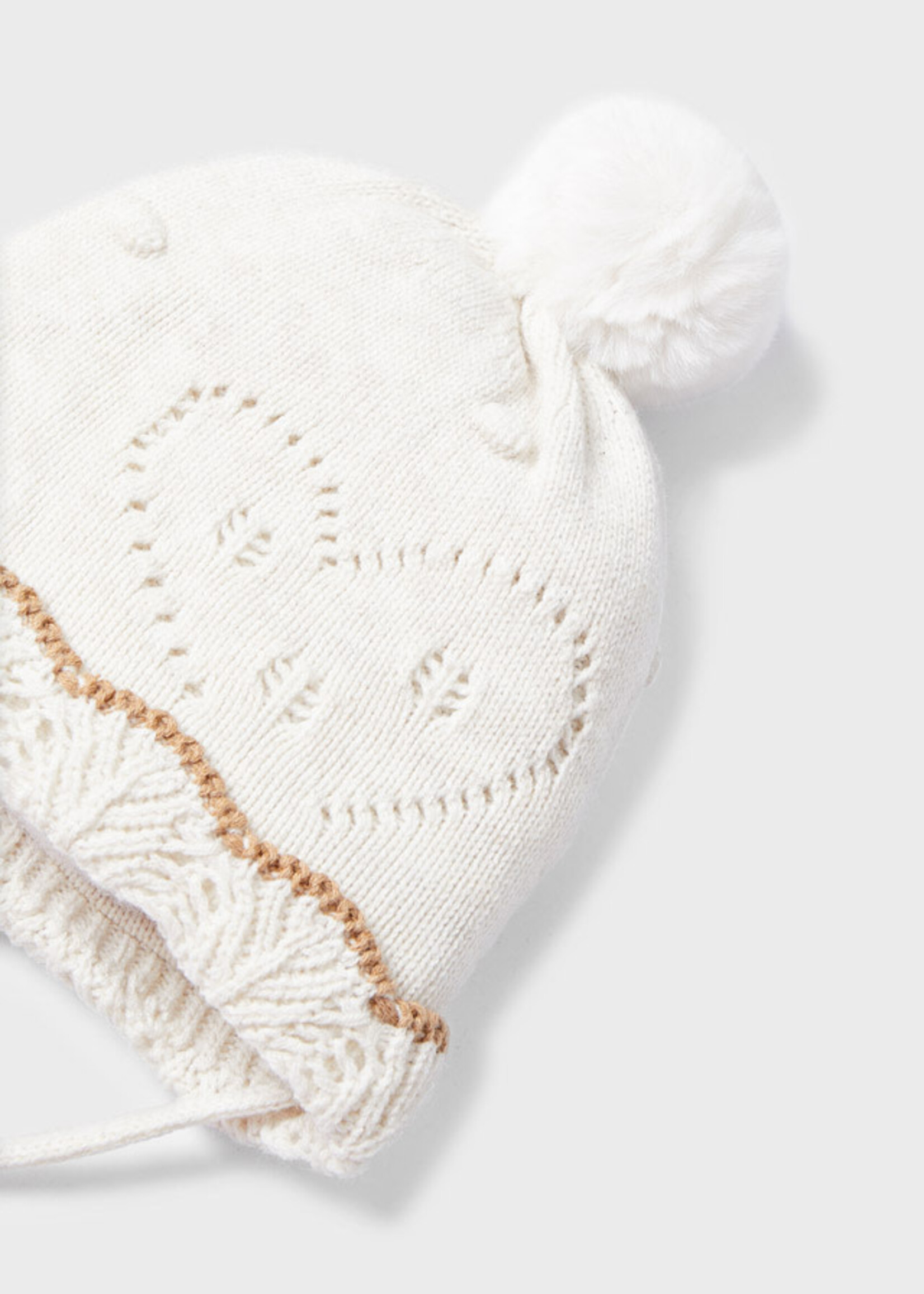 Mayoral Mayoral Hat-scarf & mittens set Cream vigo - 22 09543
