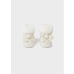 Mayoral Mayoral Newborn laarzen van tricot en imitatiebont