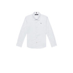 Tommy Hilfiger Tommy Hilfiger DOBBY CEREMONIAL SHIRT L/S KB0KB08618YBR WHITE