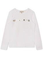 Michael Kors Michael Kors T-SHIRT LANGE MOUWEN R15195  off white