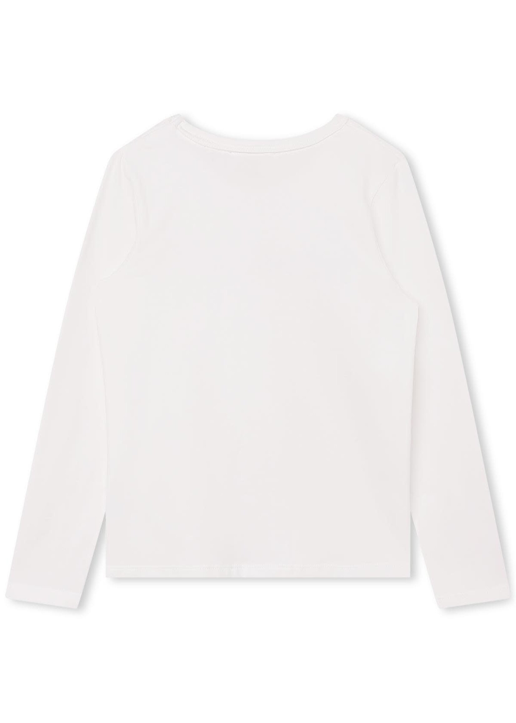 Michael Kors Michael Kors T-SHIRT LANGE MOUWEN R15195  off white