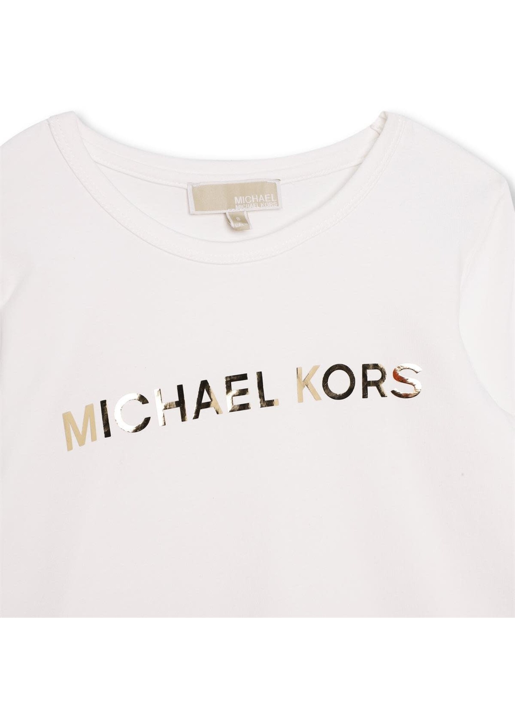 Michael Kors Michael Kors T-SHIRT LANGE MOUWEN R15195  off white