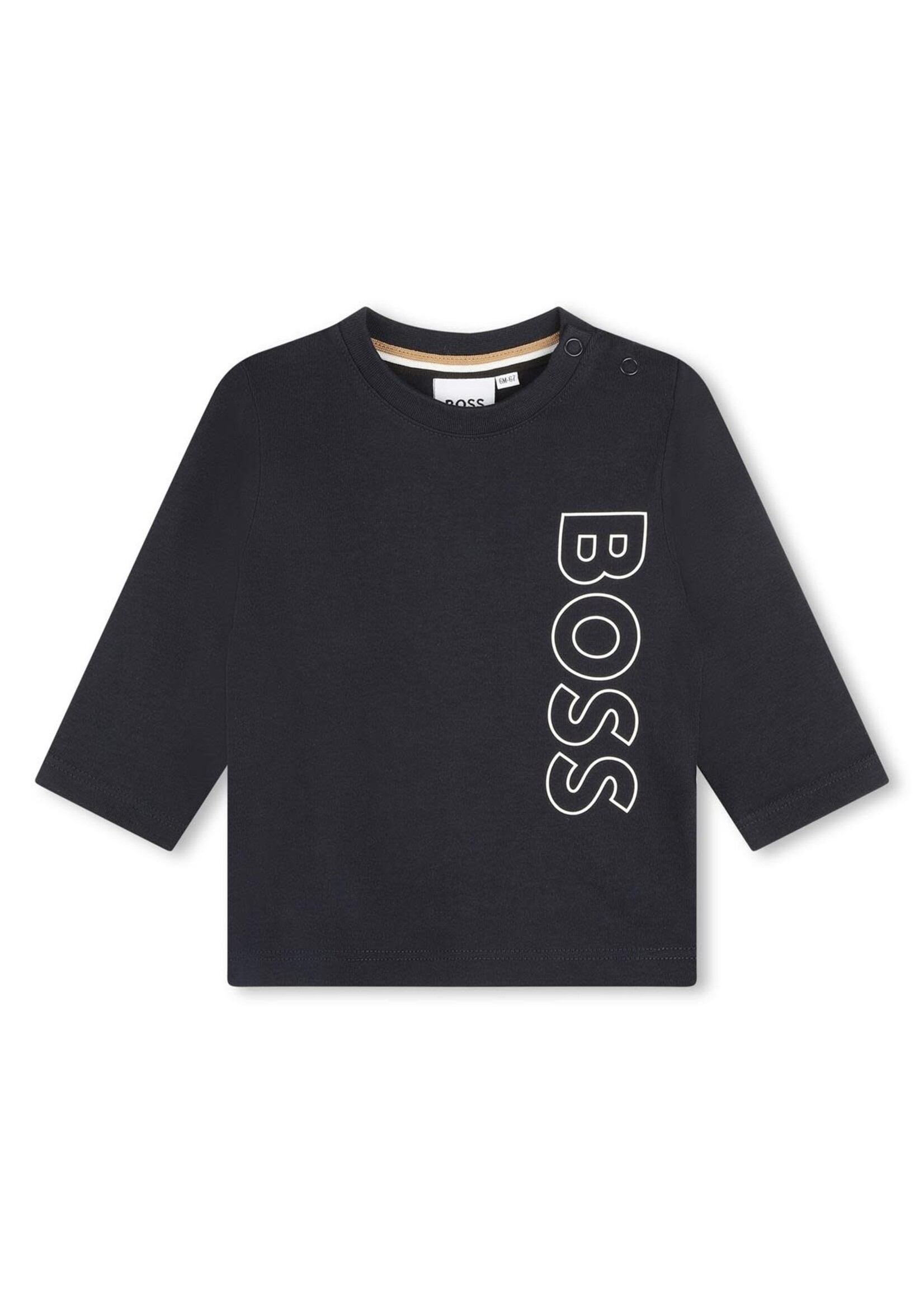 Boss Boss Shirt zwart met lange mouwen